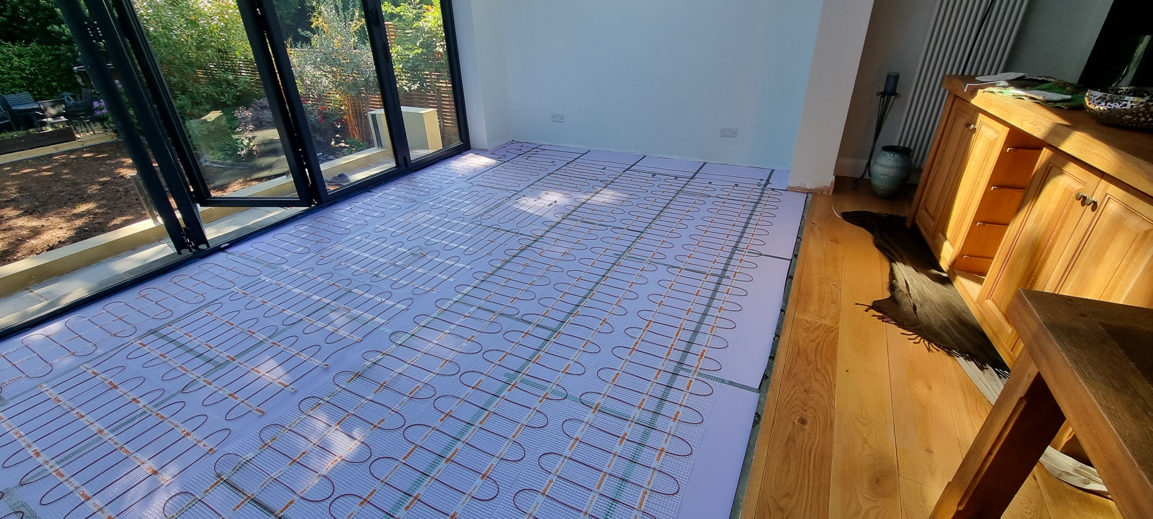 Engineered Wood floor after fitting work in IG8