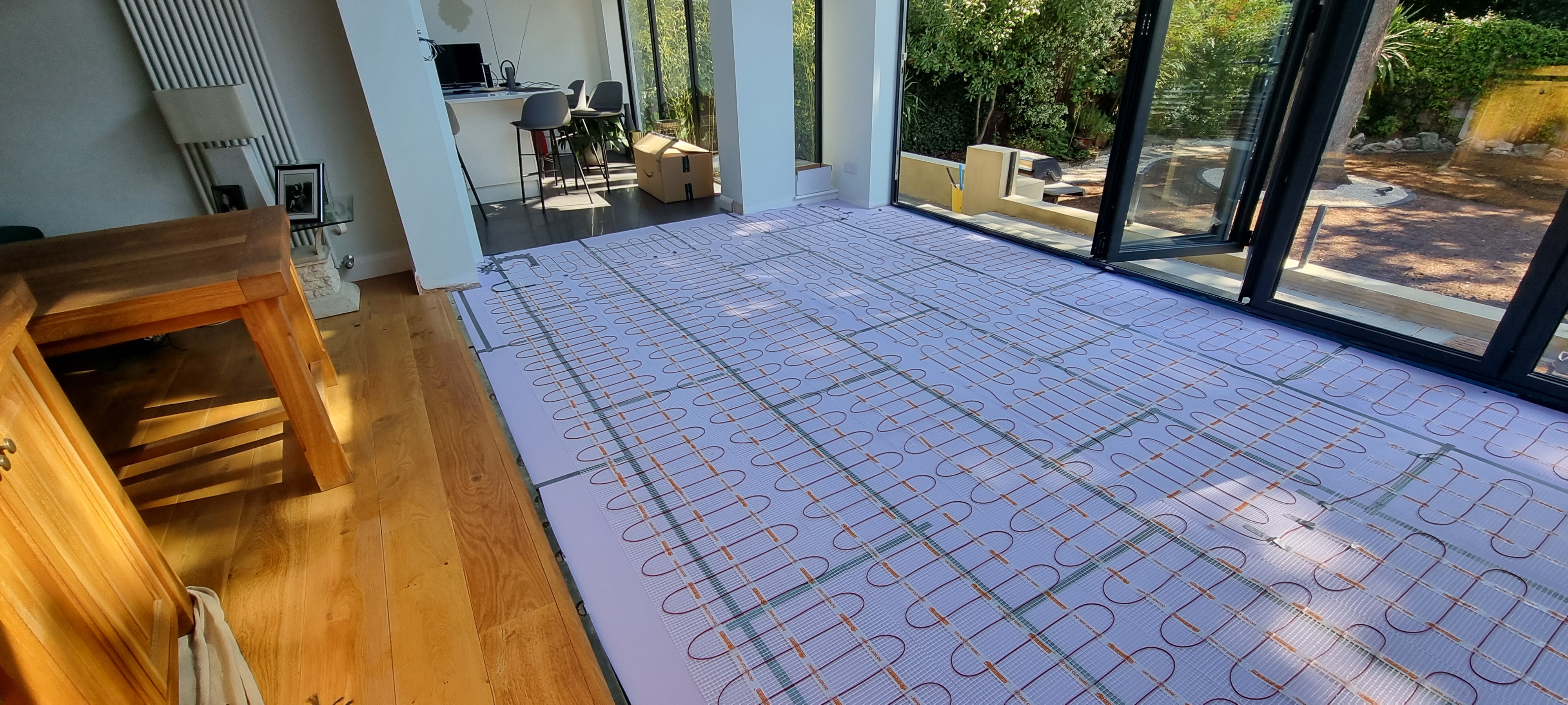 Engineered Wood floor after fitting work in IG8