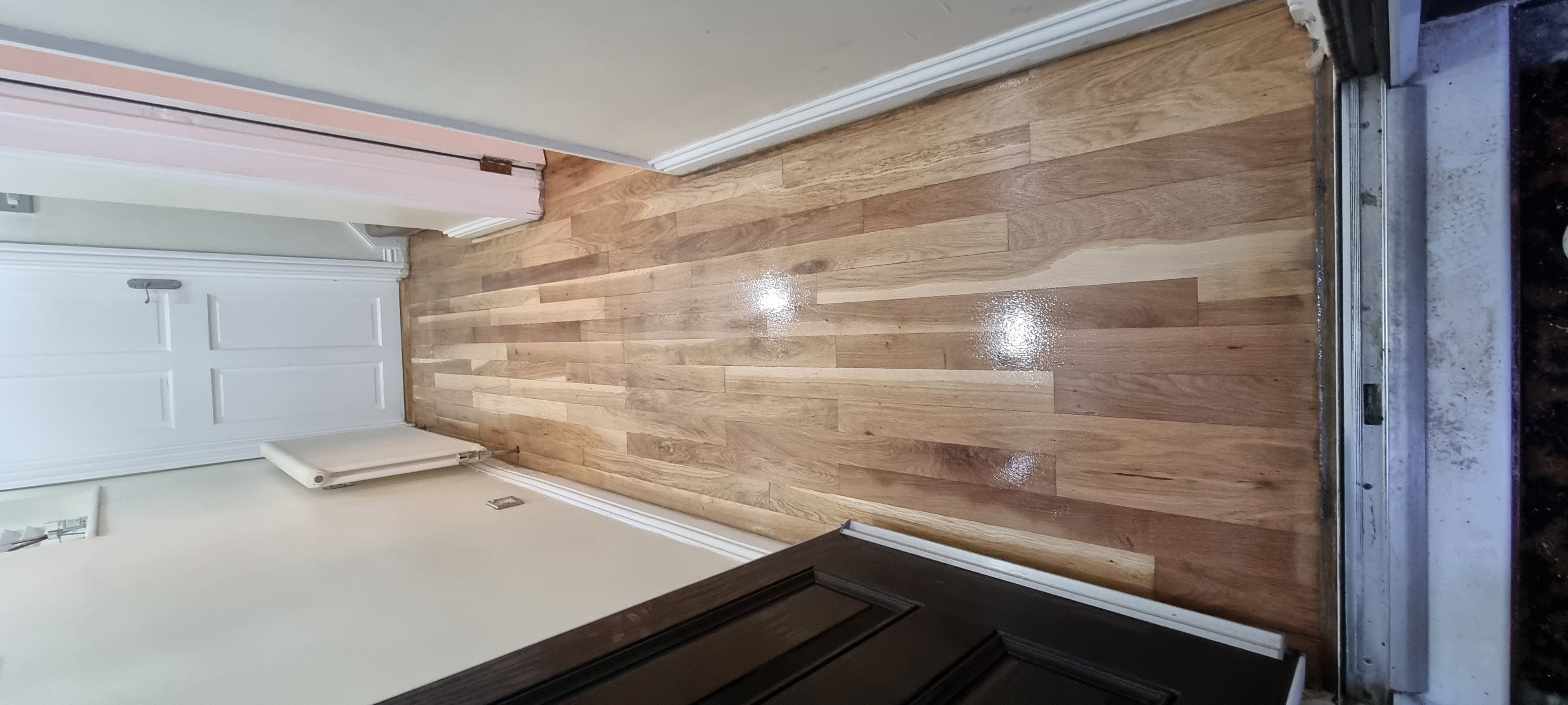 Engineered Wood floor after sanding work in KT16