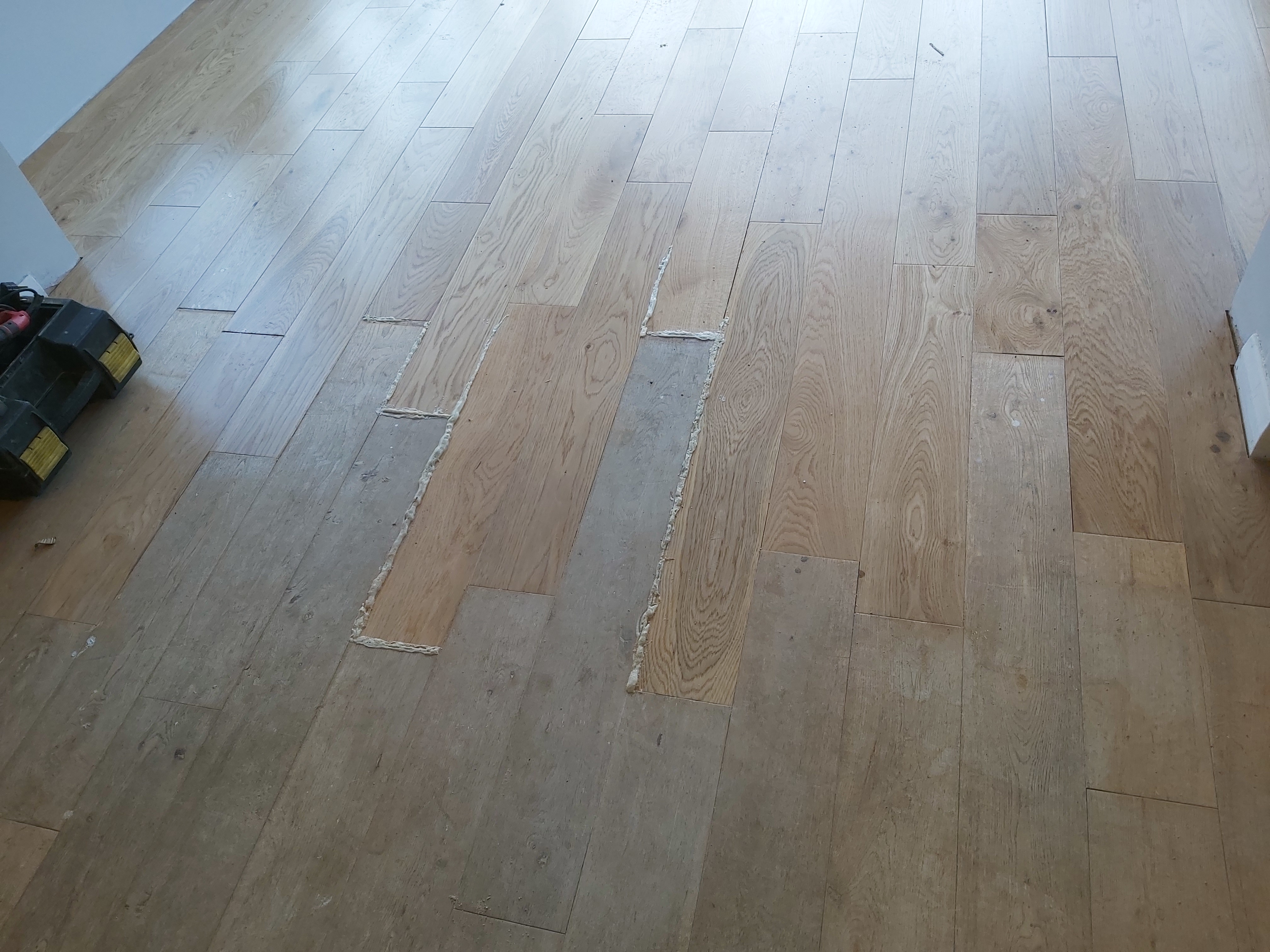 Engineered Wood floor after sanding work in KT20