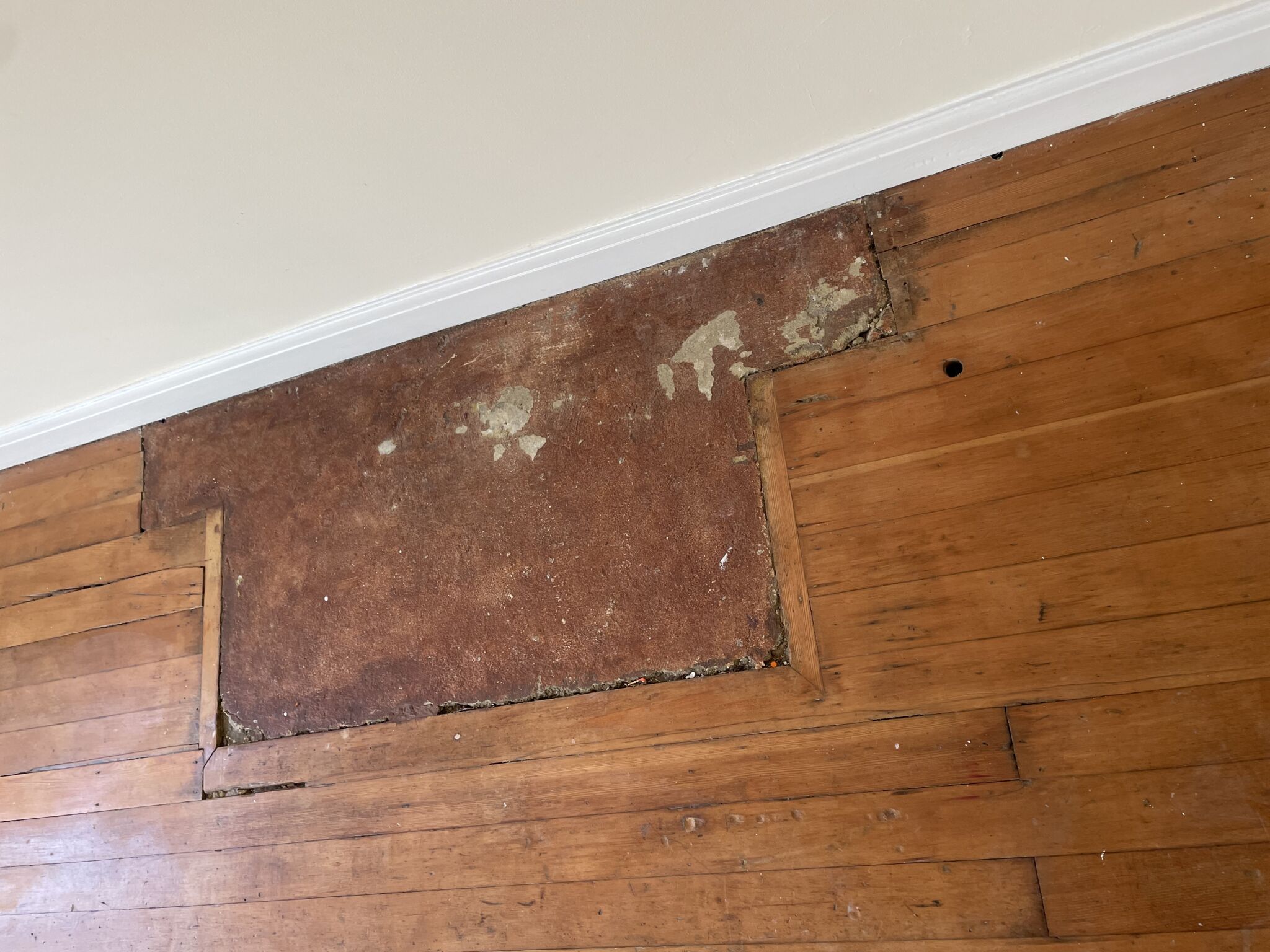 Floor condition before work at KT2