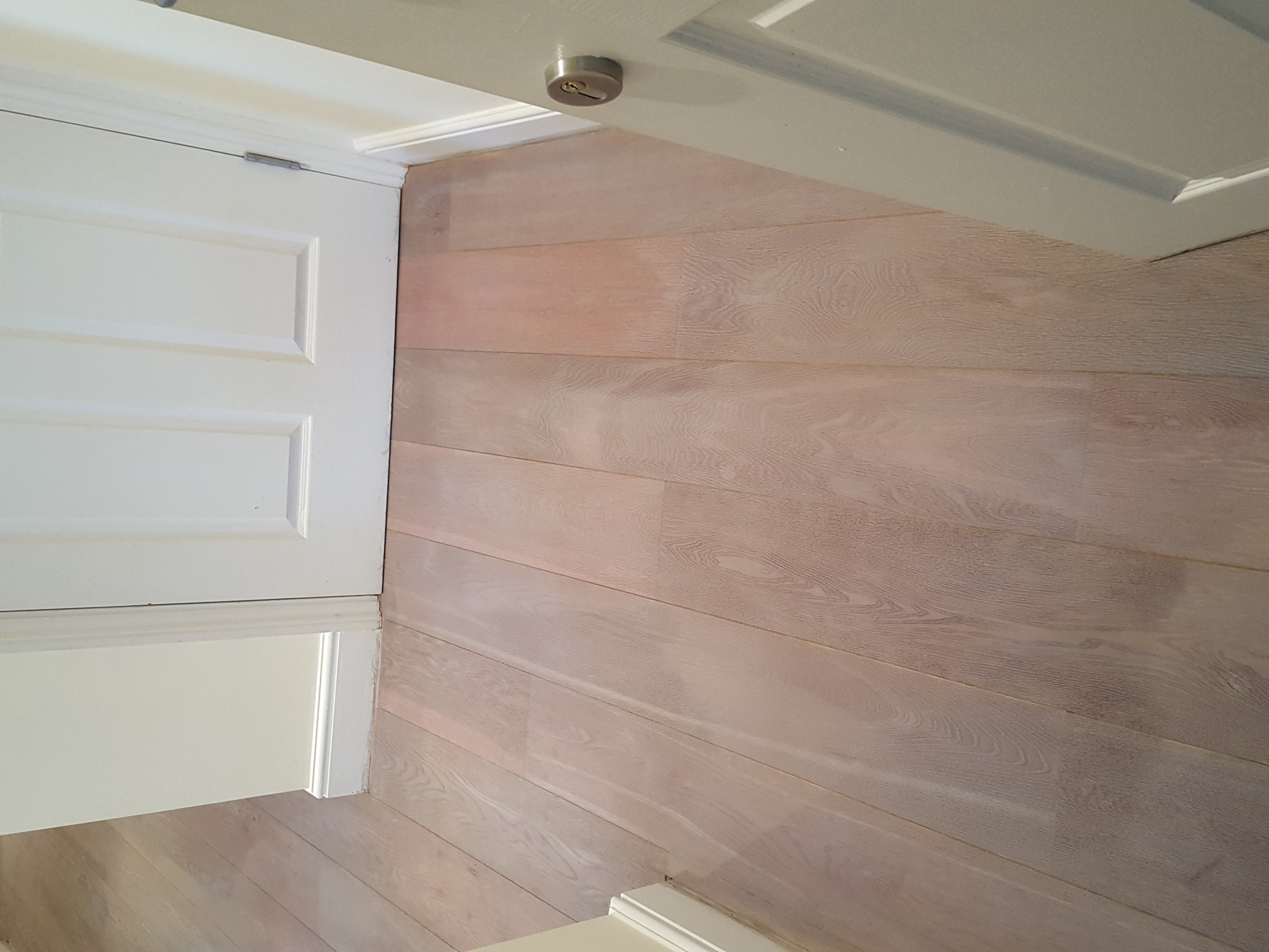 Hardwood floor after sanding work in KT2