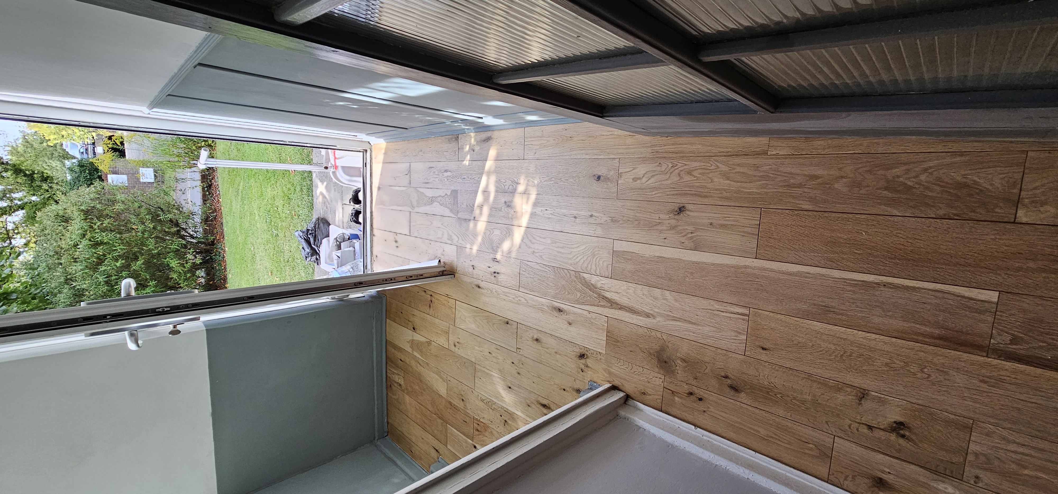 Hardwood floor after sanding work in KT6