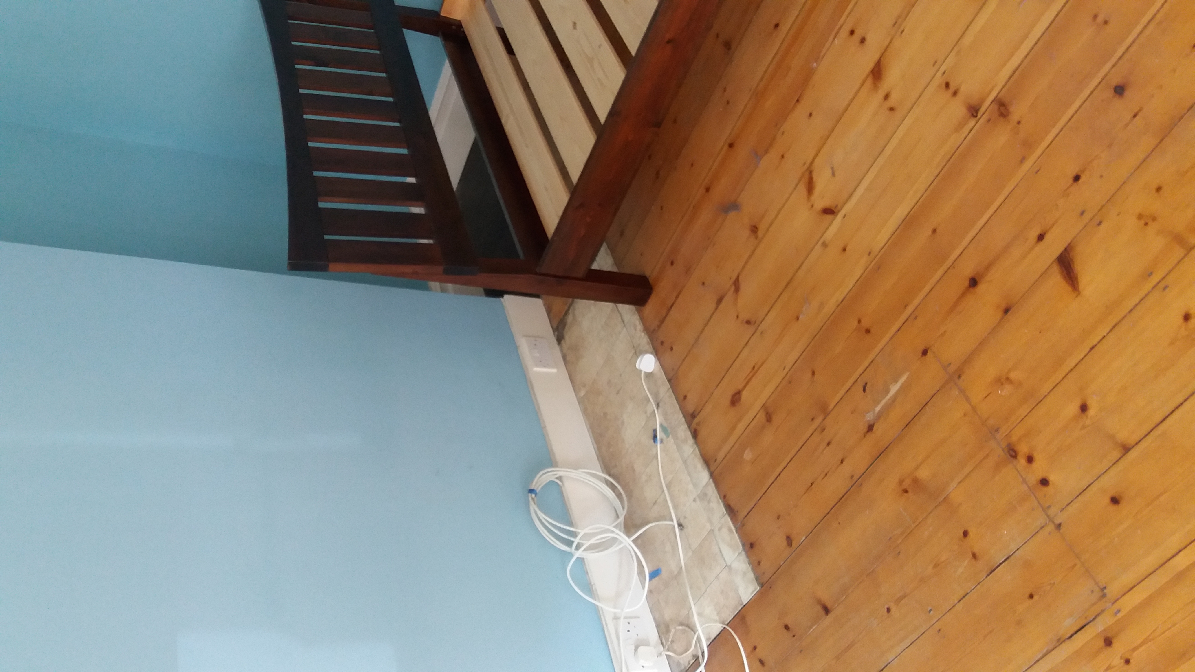 Floorboards floor after sanding work in N13
