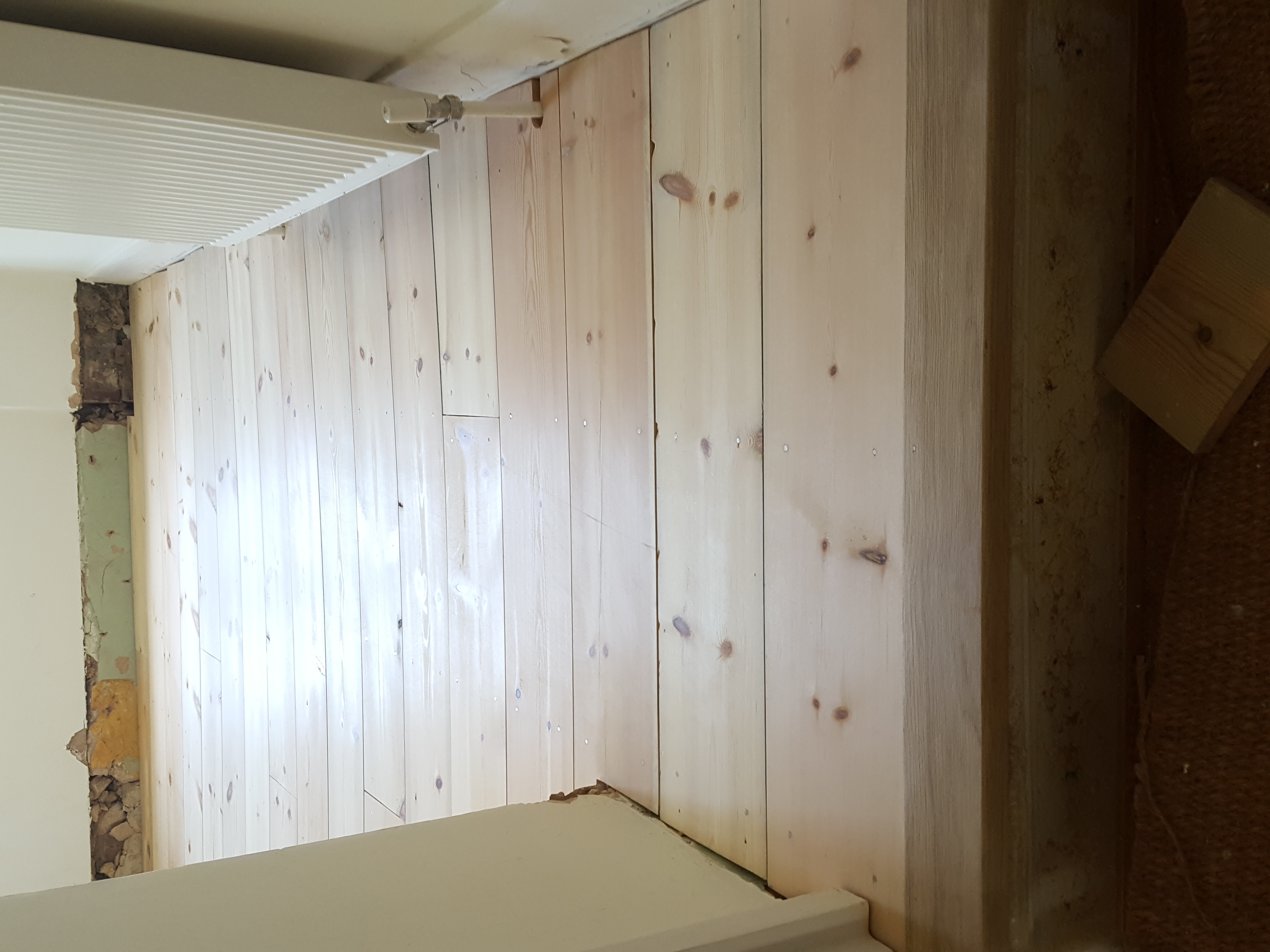 Solid Wood floor after fitting work in N15