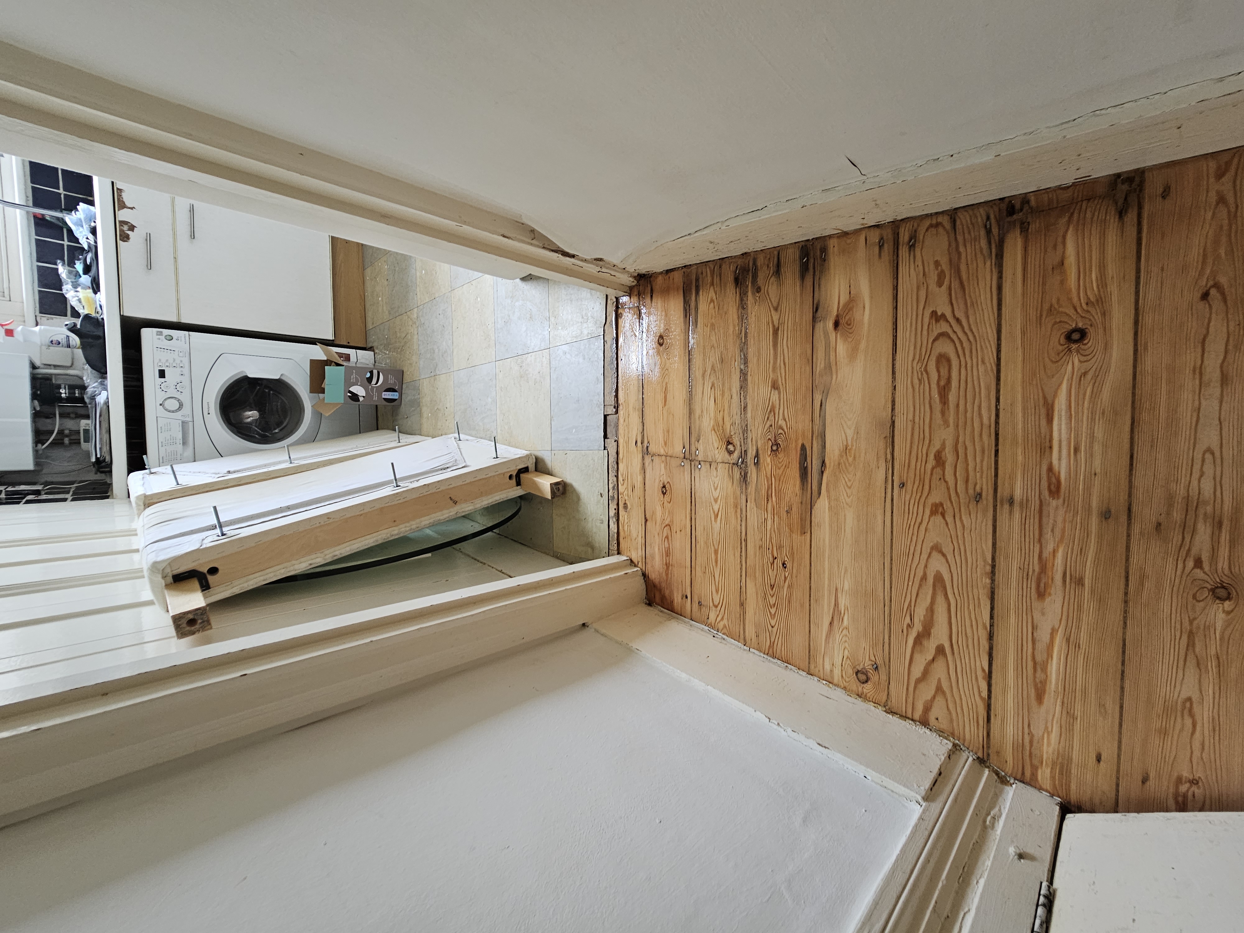 Floorboards floor after sanding work in N16