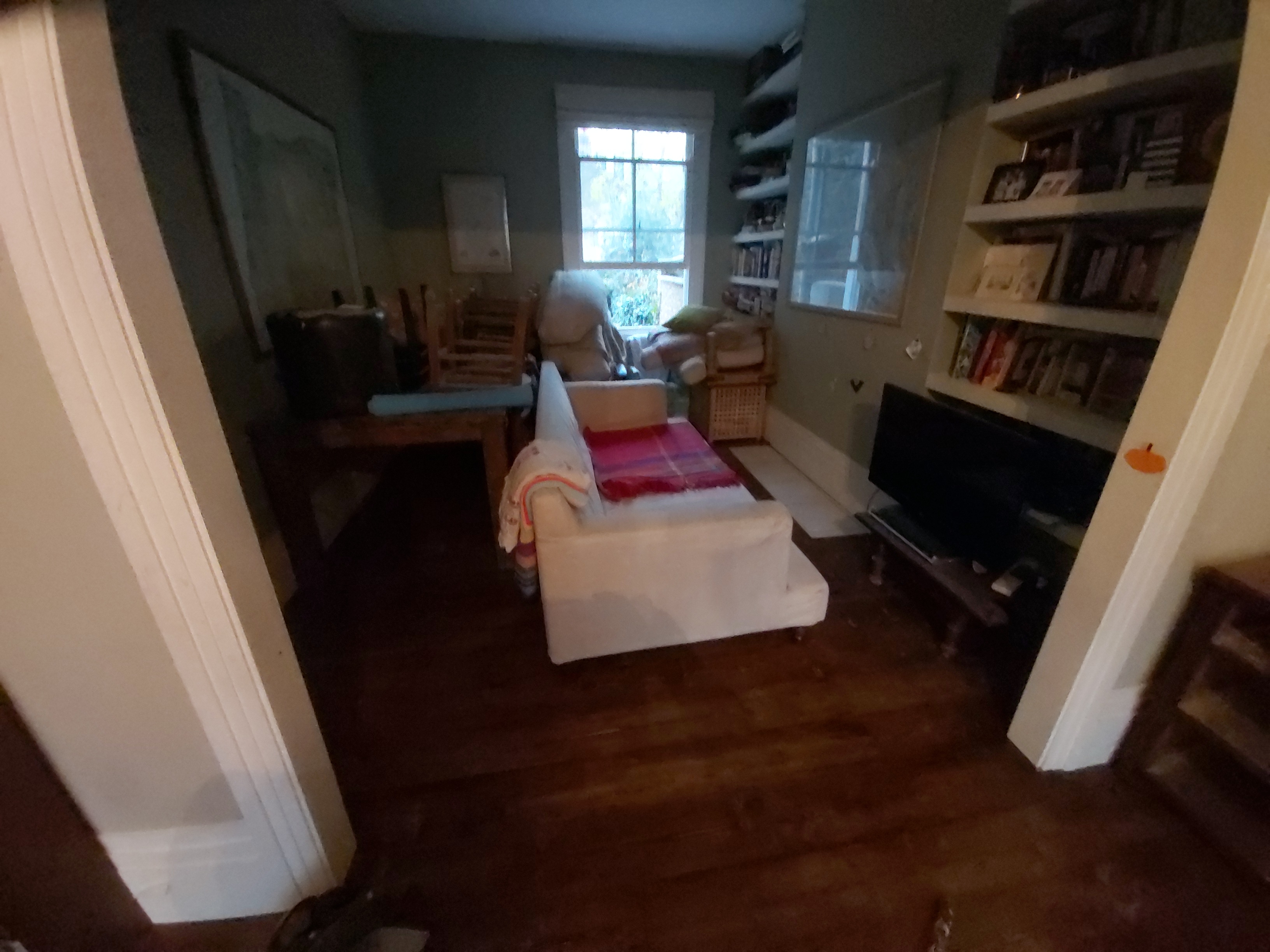Floorboards floor after sanding work in N16