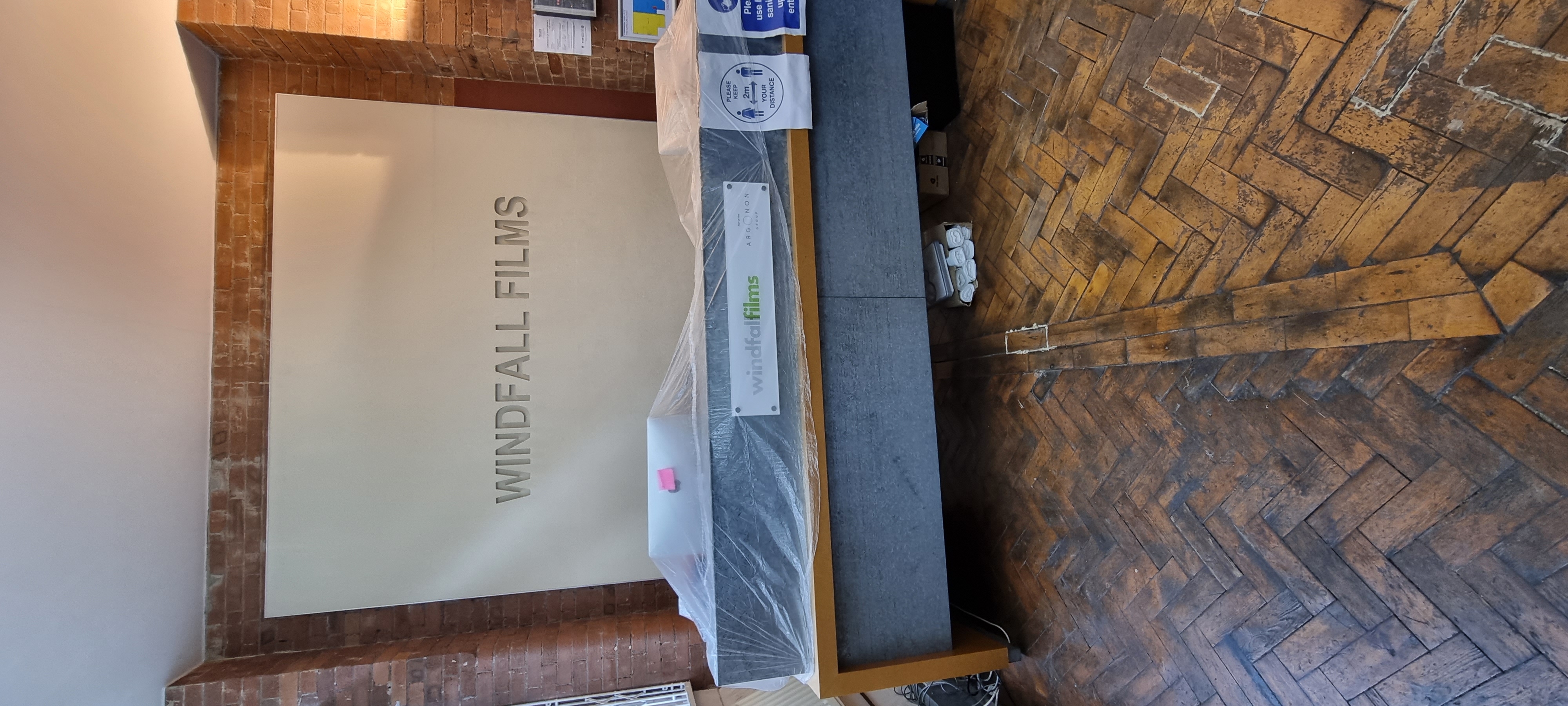 Parquet floor after sanding work in N1