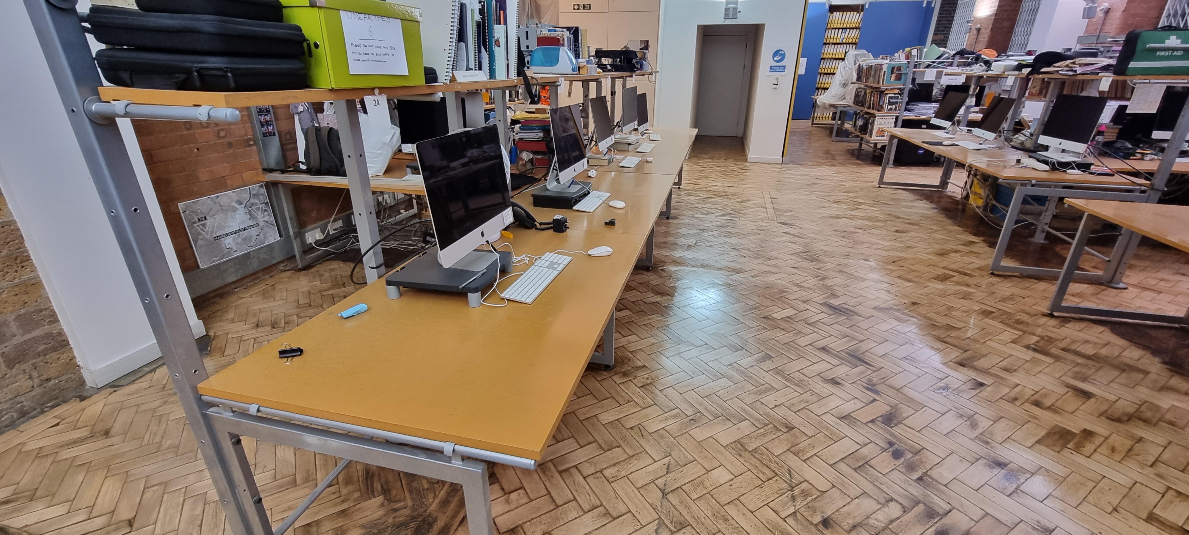 Wood Floor floor after sanding work in N1