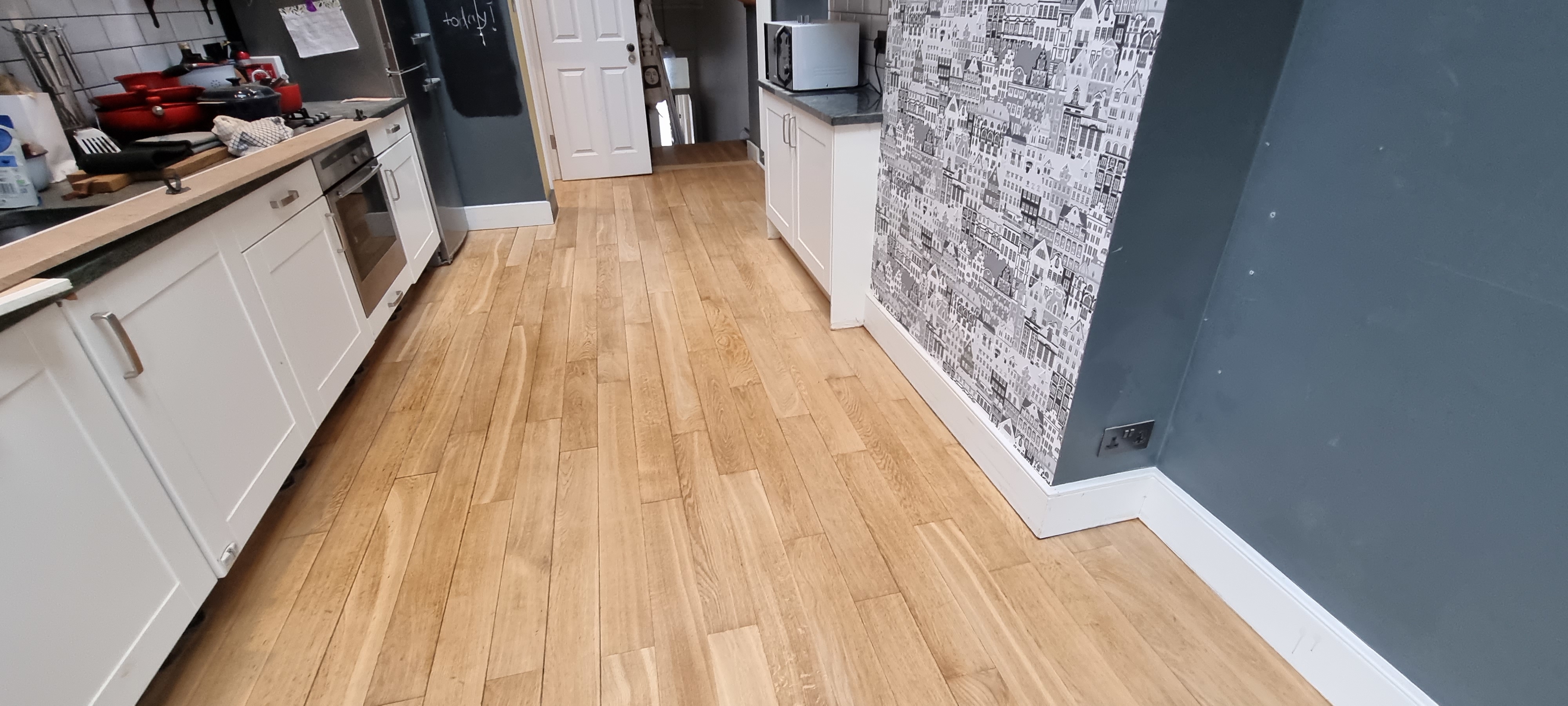 Engineered Wood floor after sanding work in N19