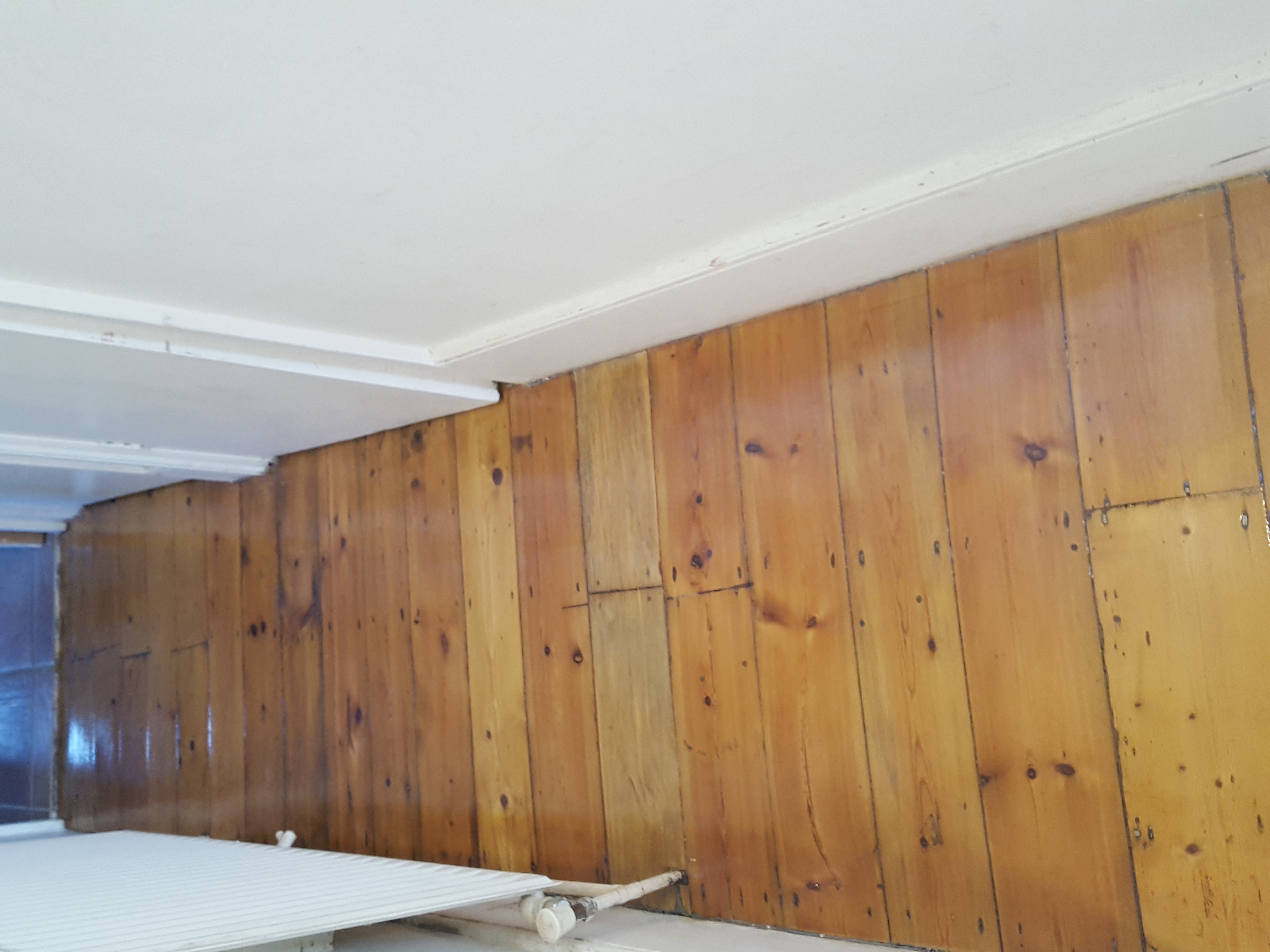 Floorboards floor after sanding work in N19