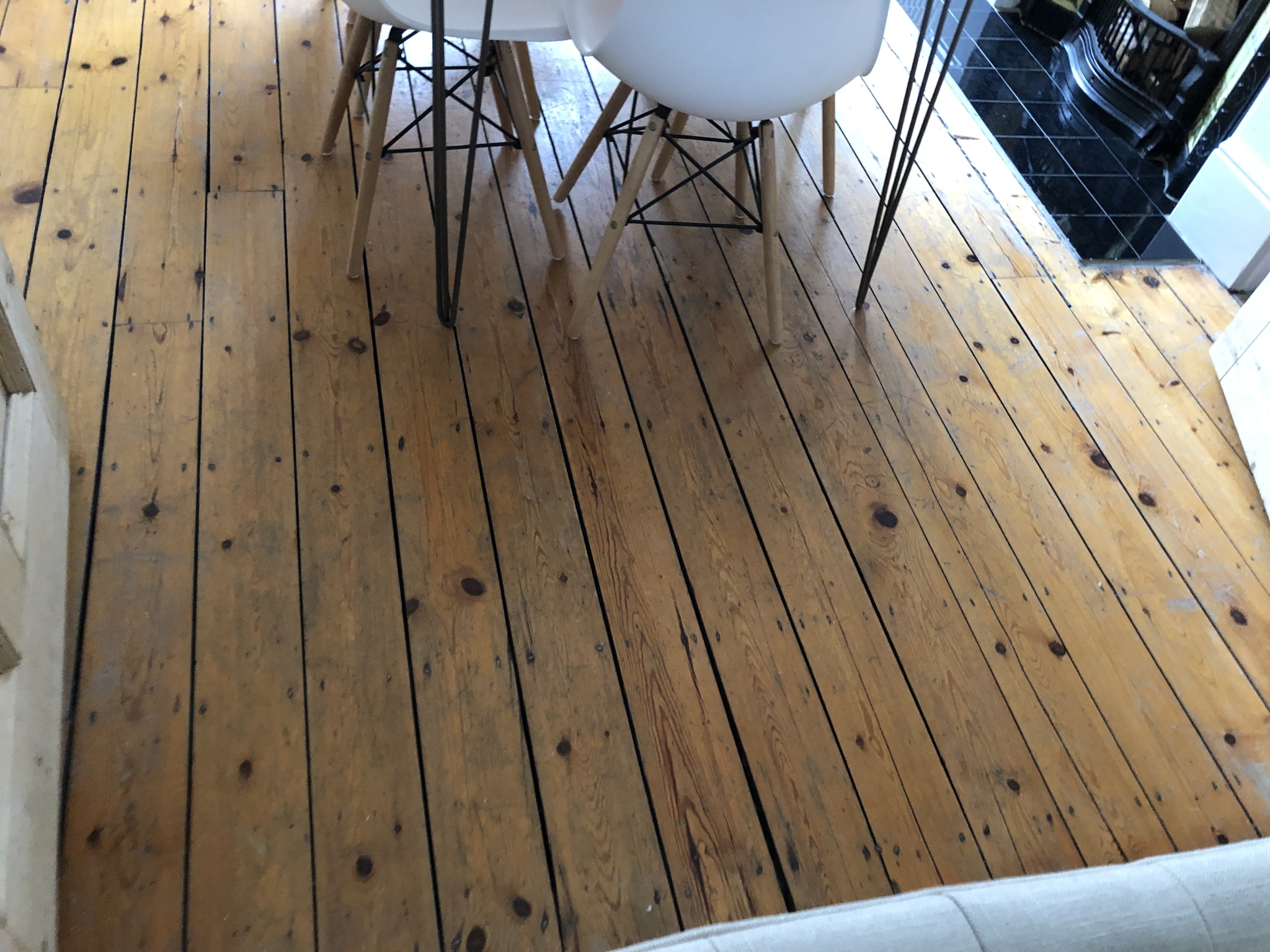 Floor condition before work at N22