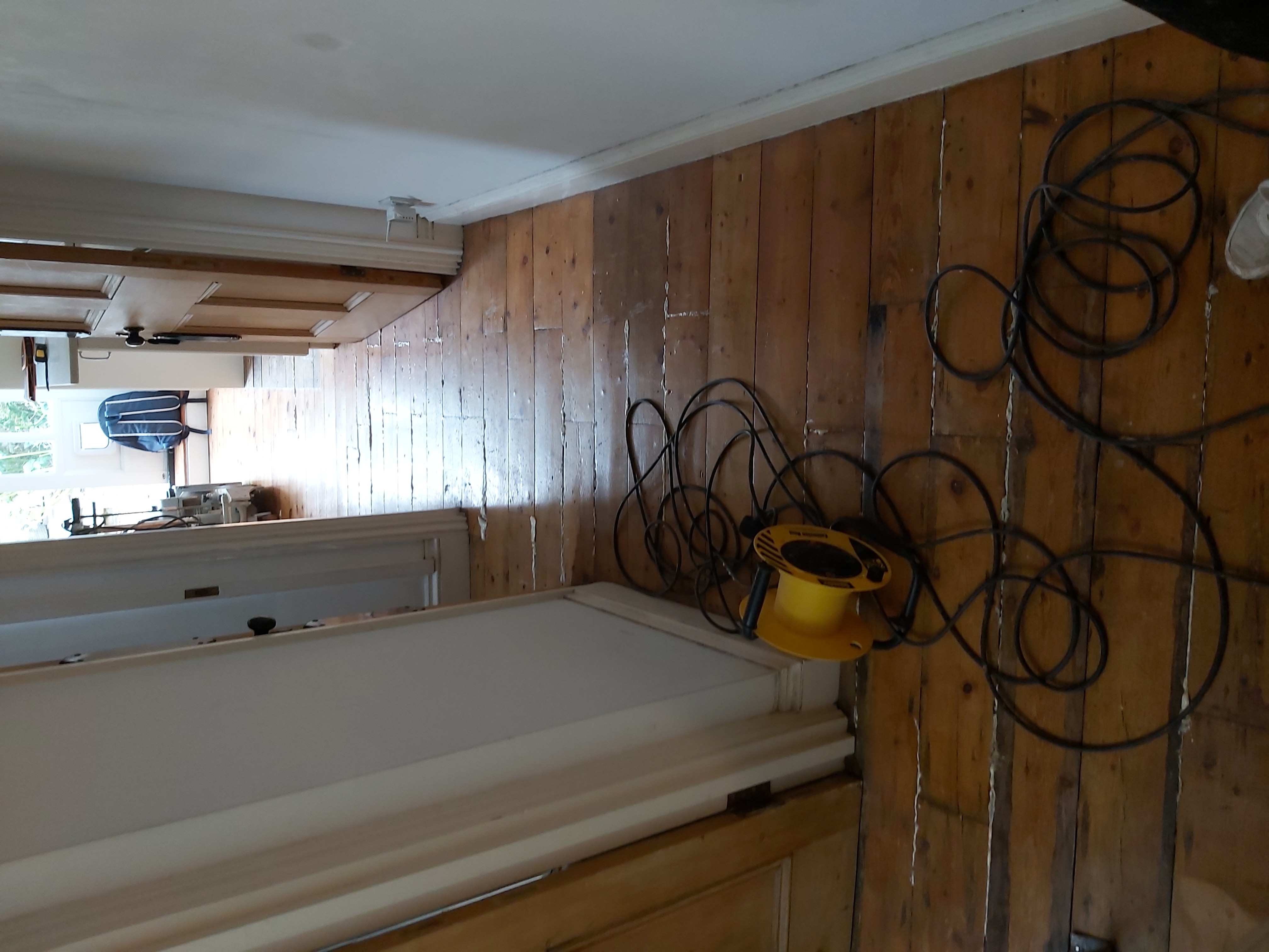 Floorboards floor after sanding work in N4