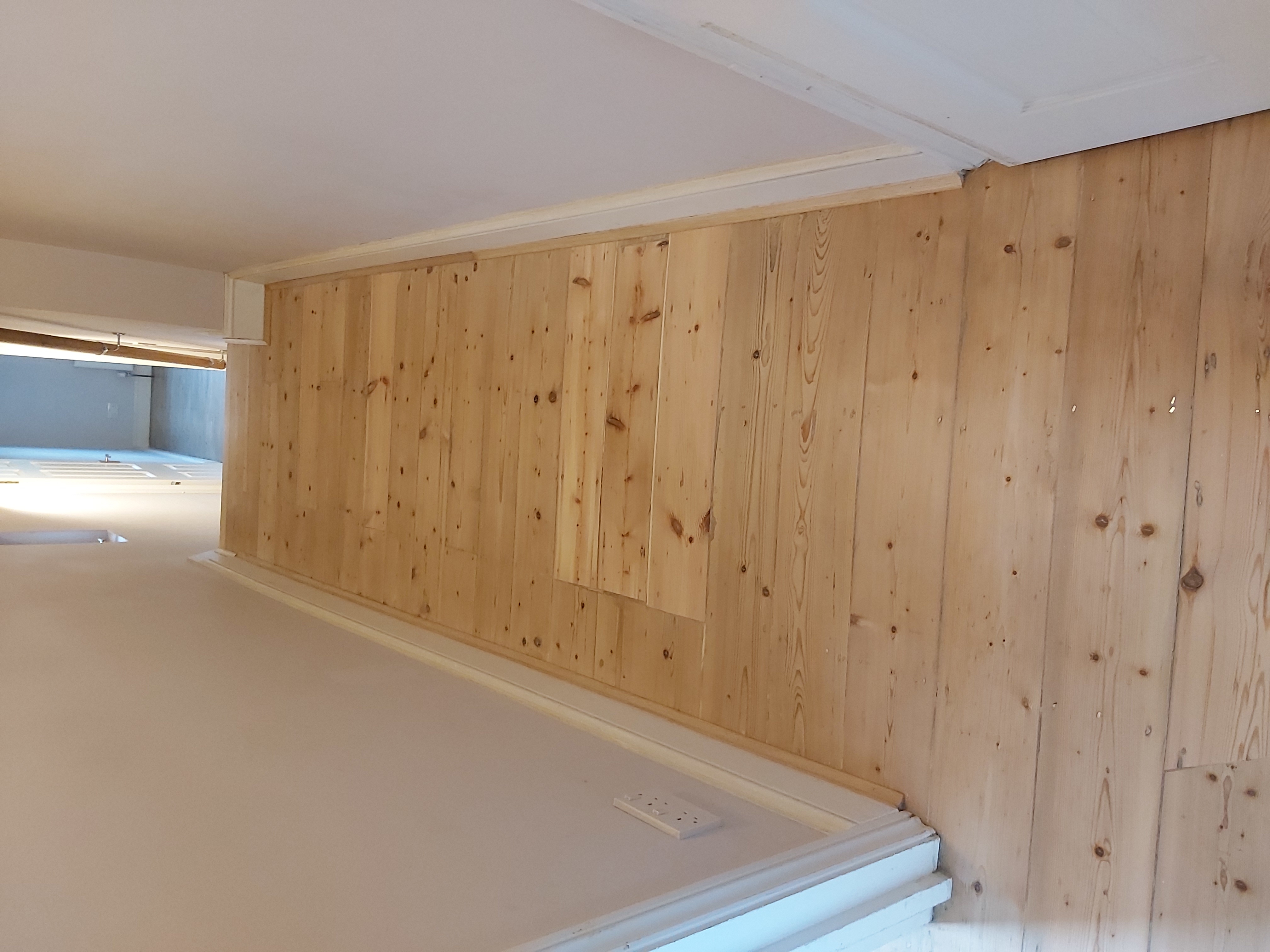Floorboards floor after sanding work in N4