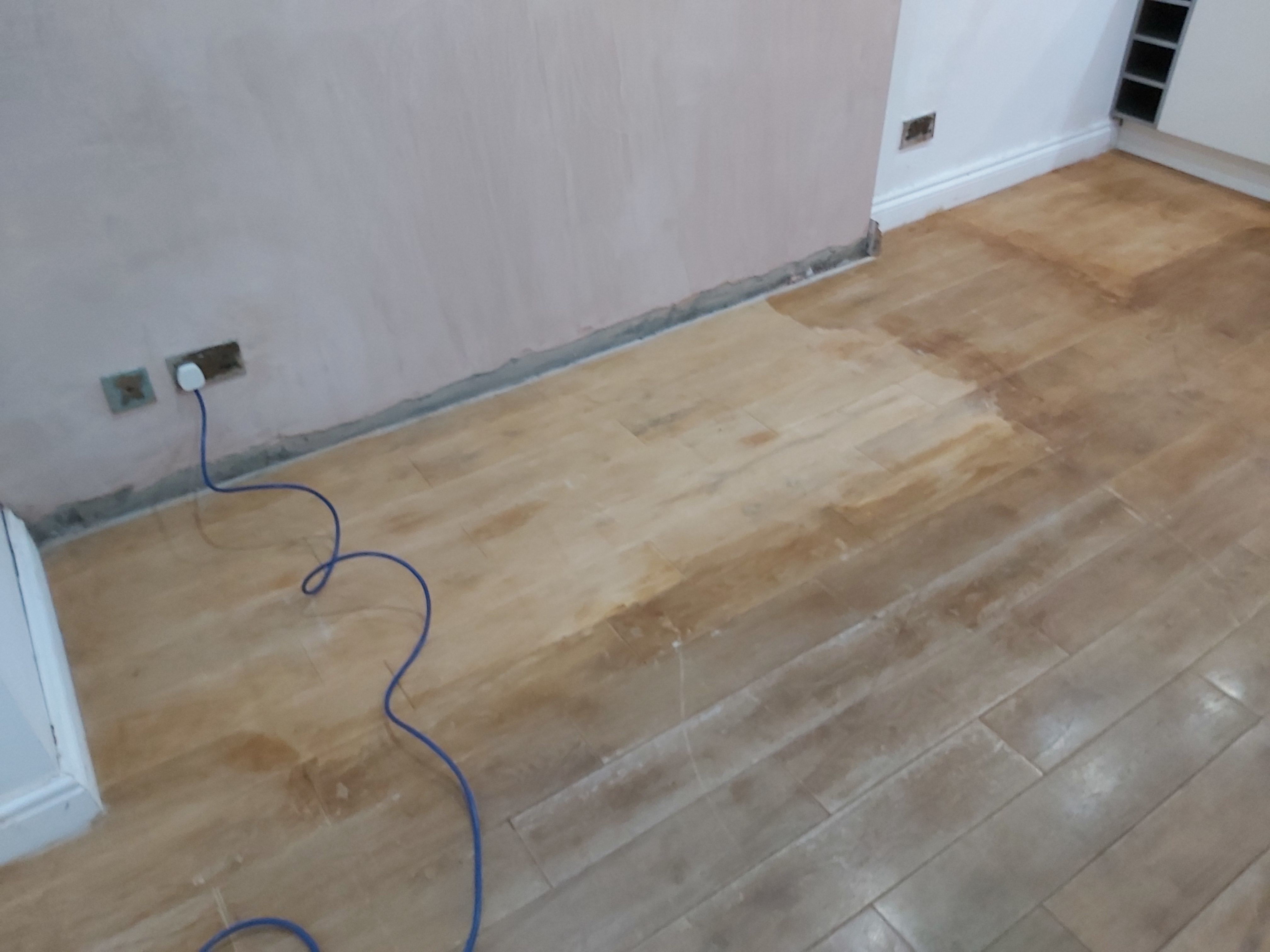 Wood Floor floor after sanding work in N4