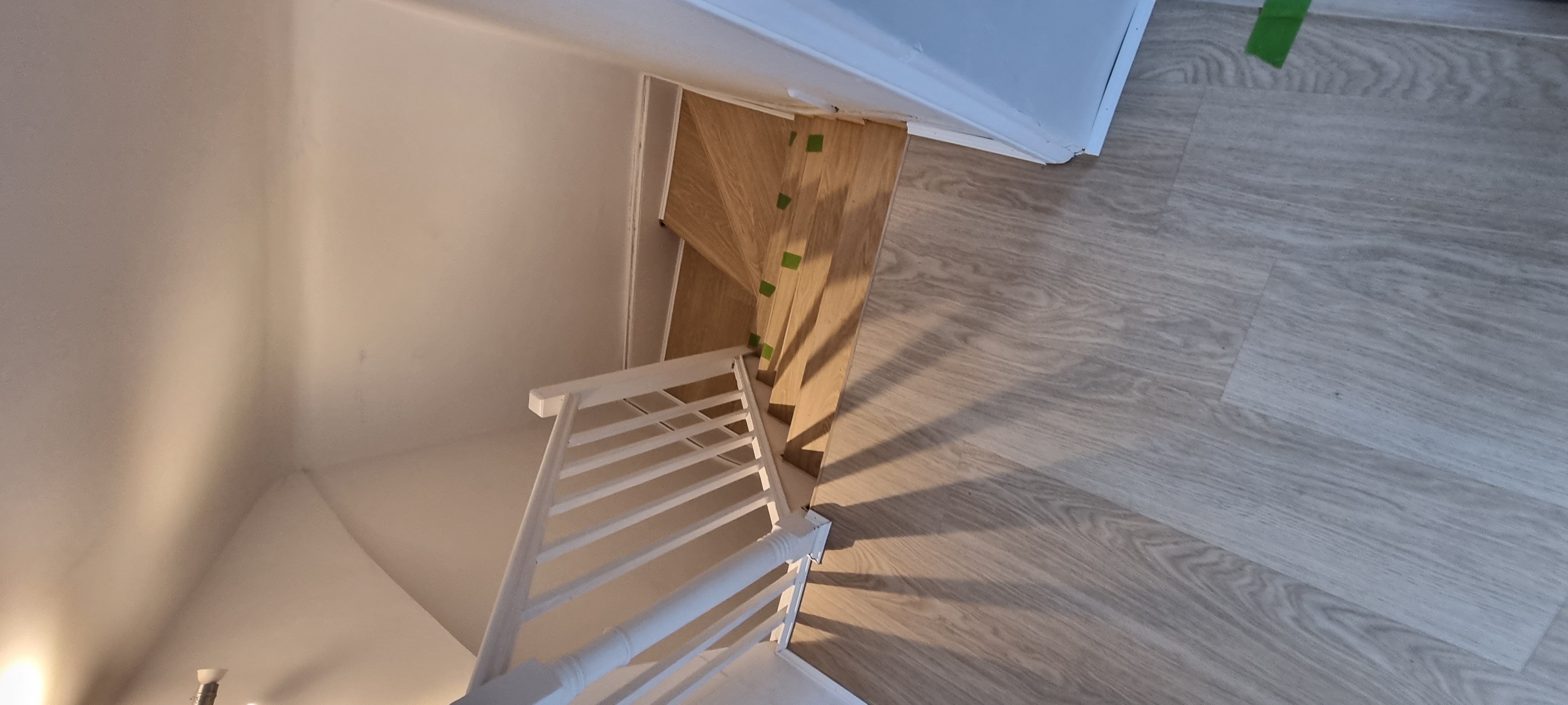 Engineered Wood floor after fitting work in N5