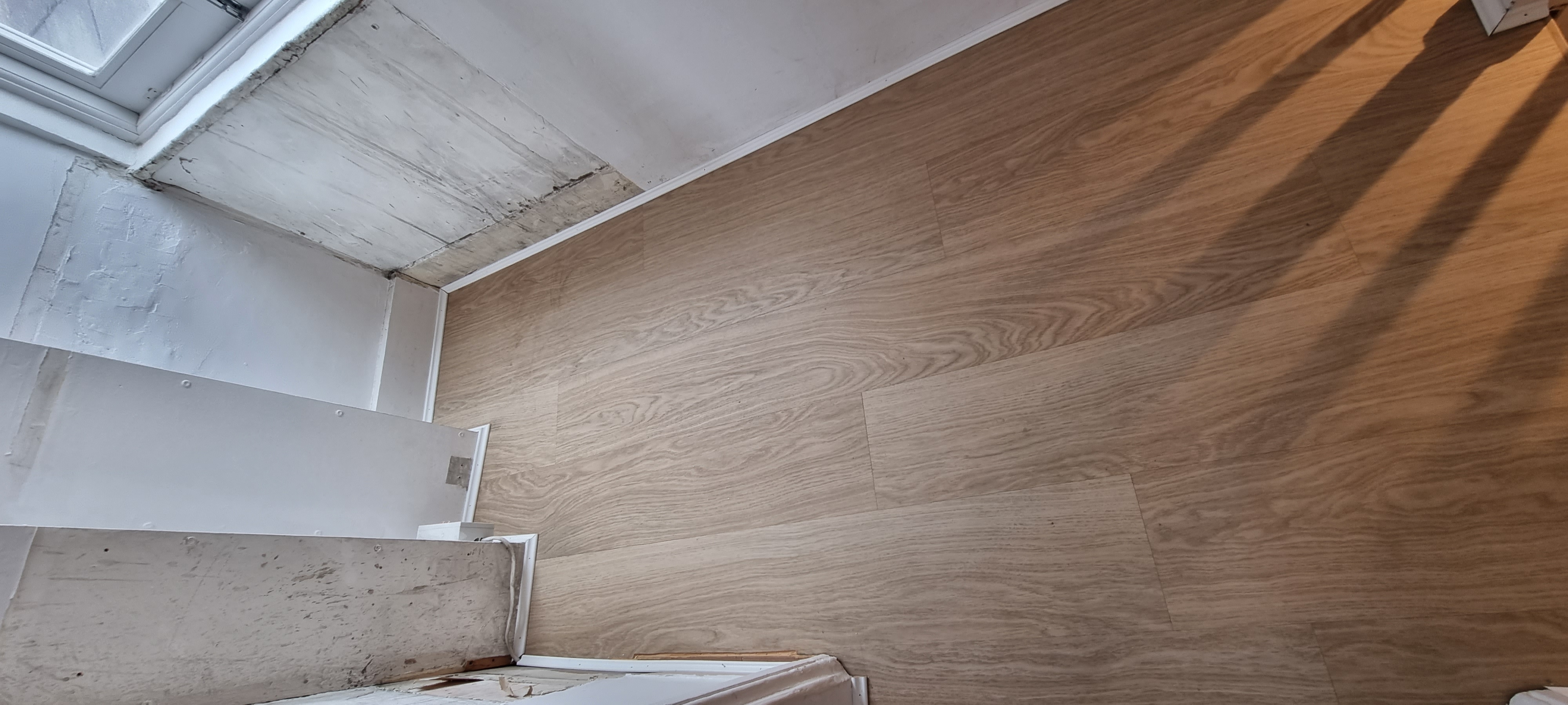 Engineered Wood floor after fitting work in N5