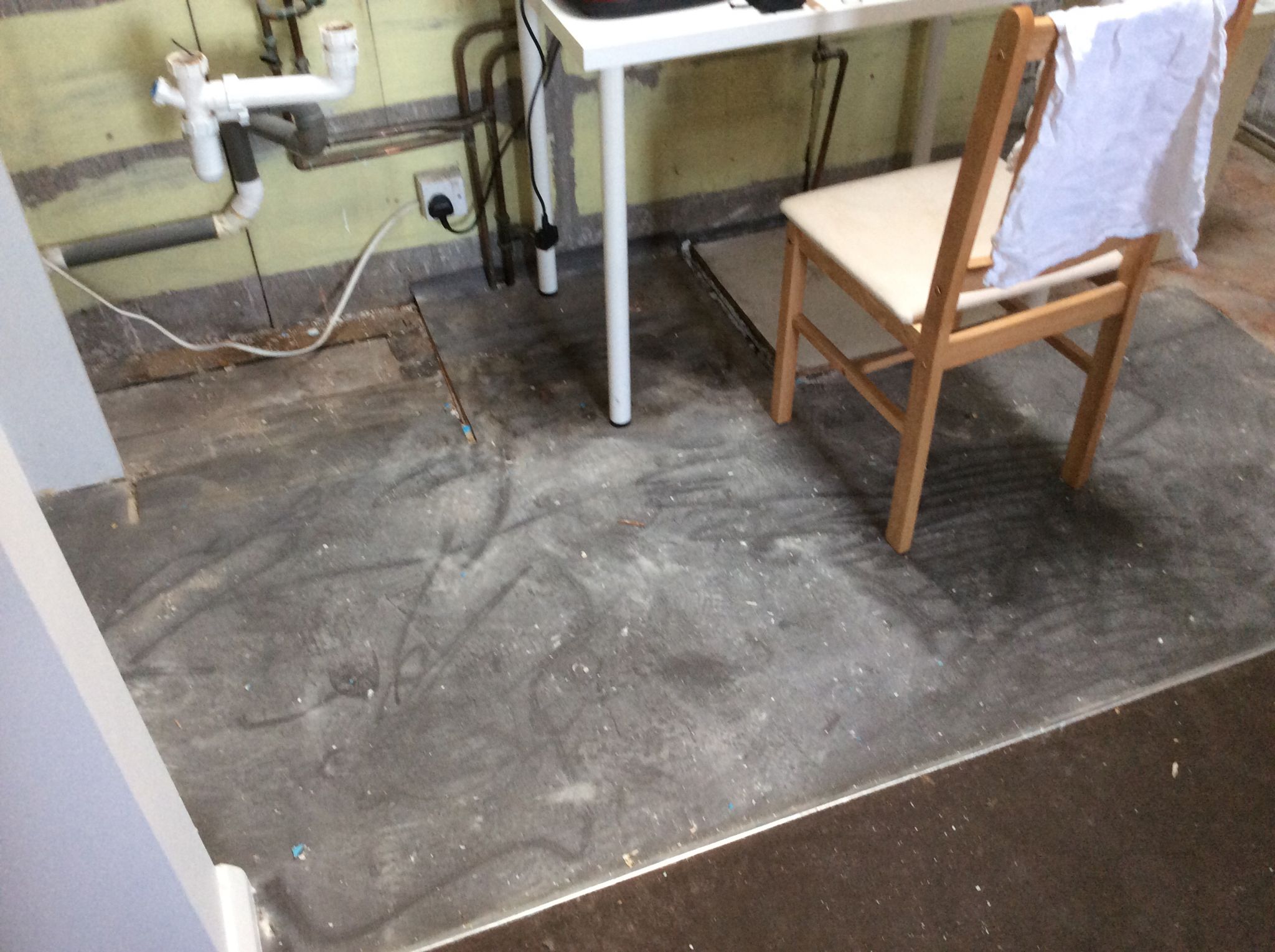 Floor condition before work at N5