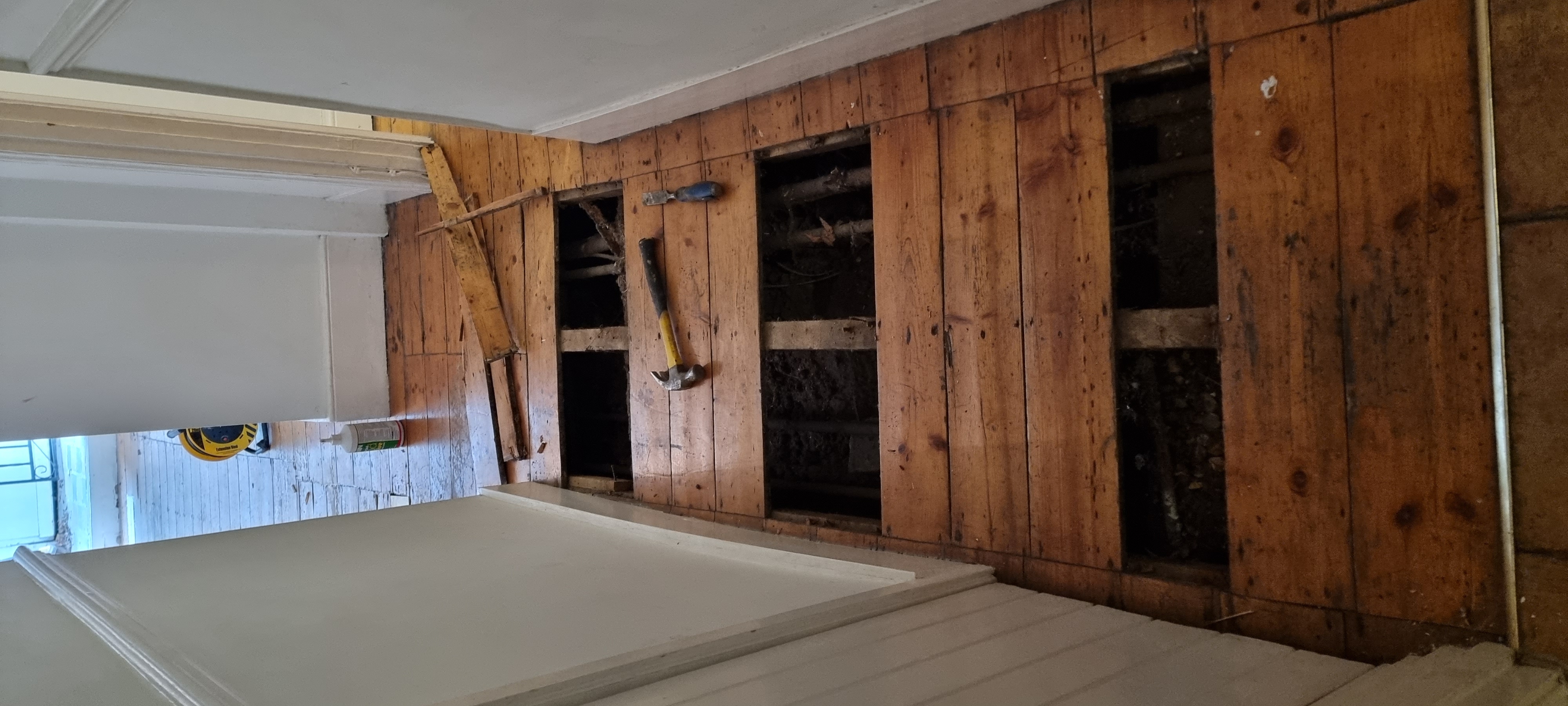 Floorboards floor after sanding work in N5