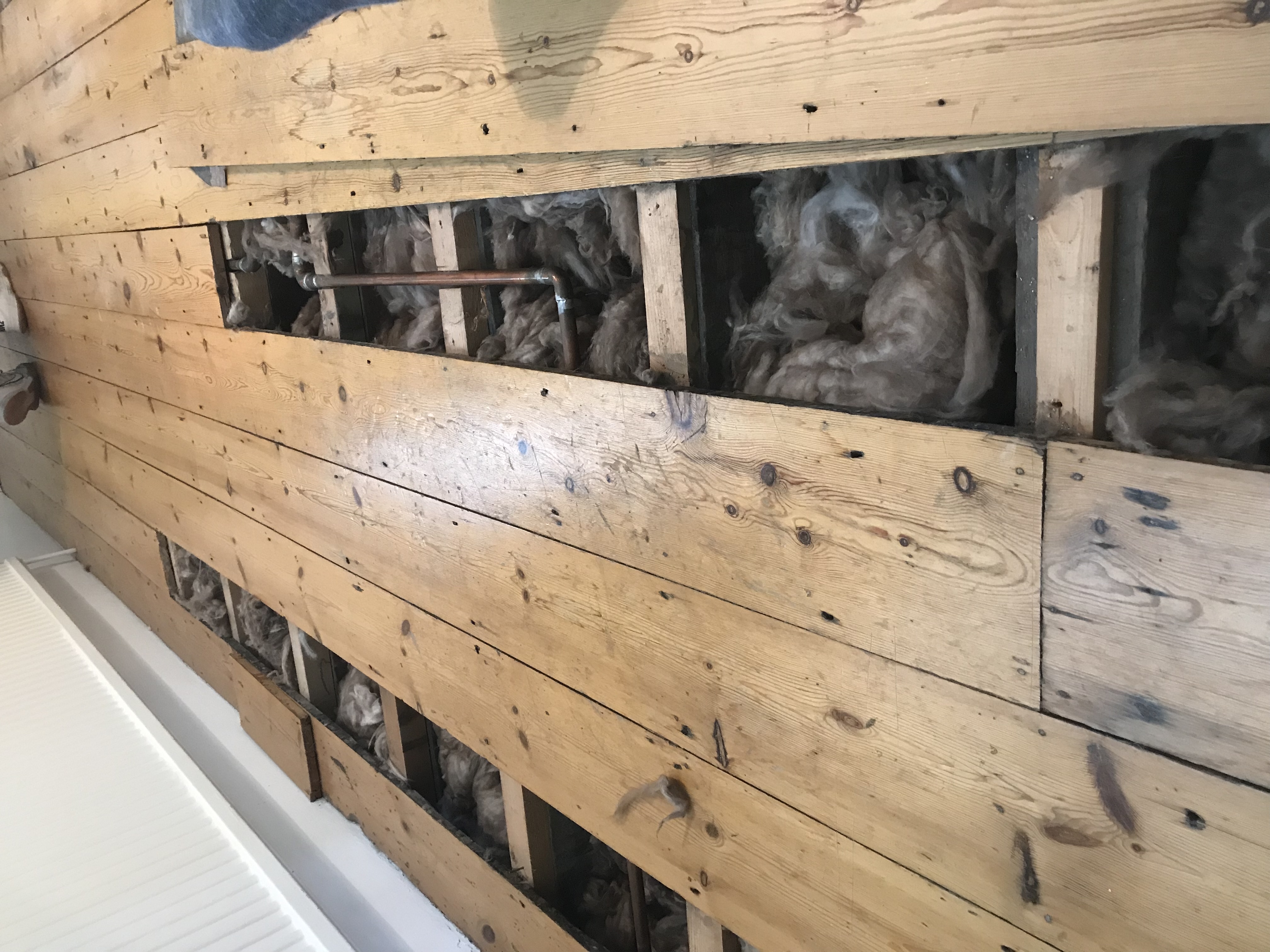 Floorboards floor after sanding work in N5