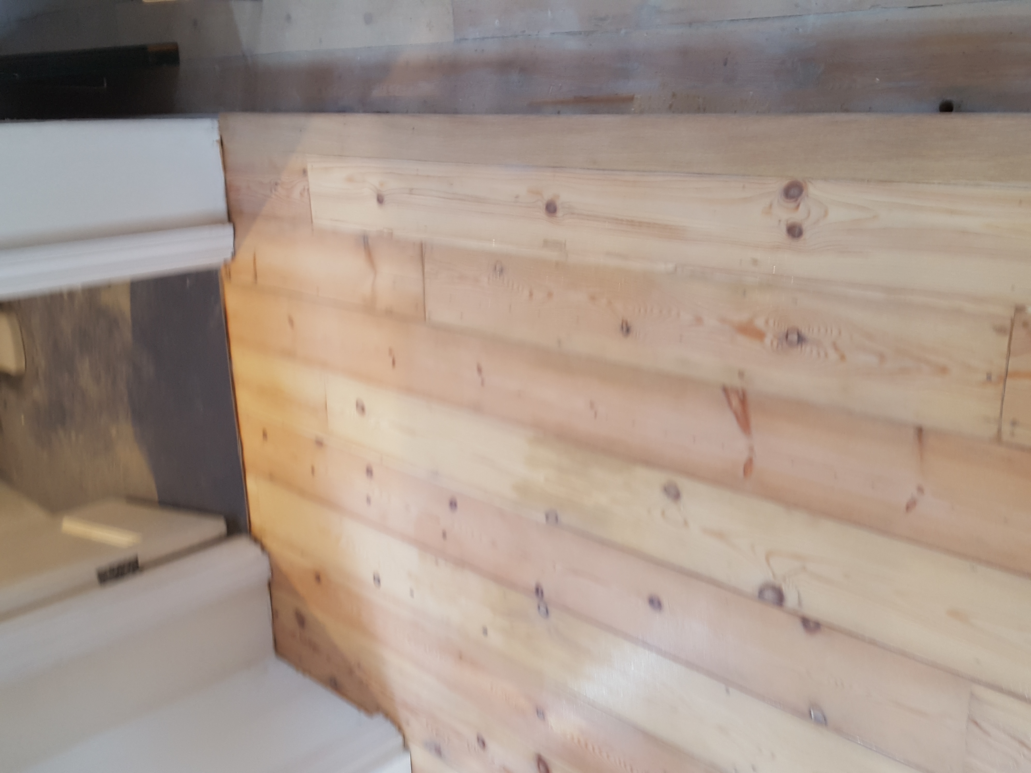 Solid Wood floor after sanding work in N6