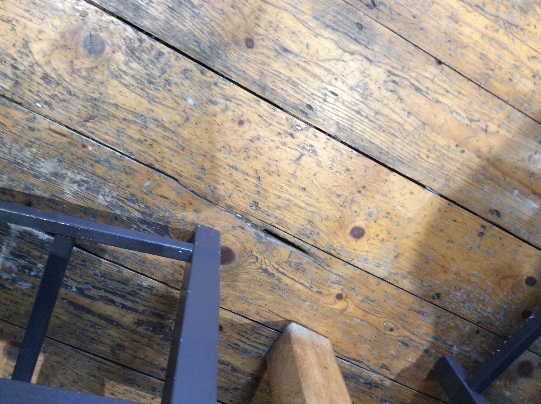 Floor condition before work at N8