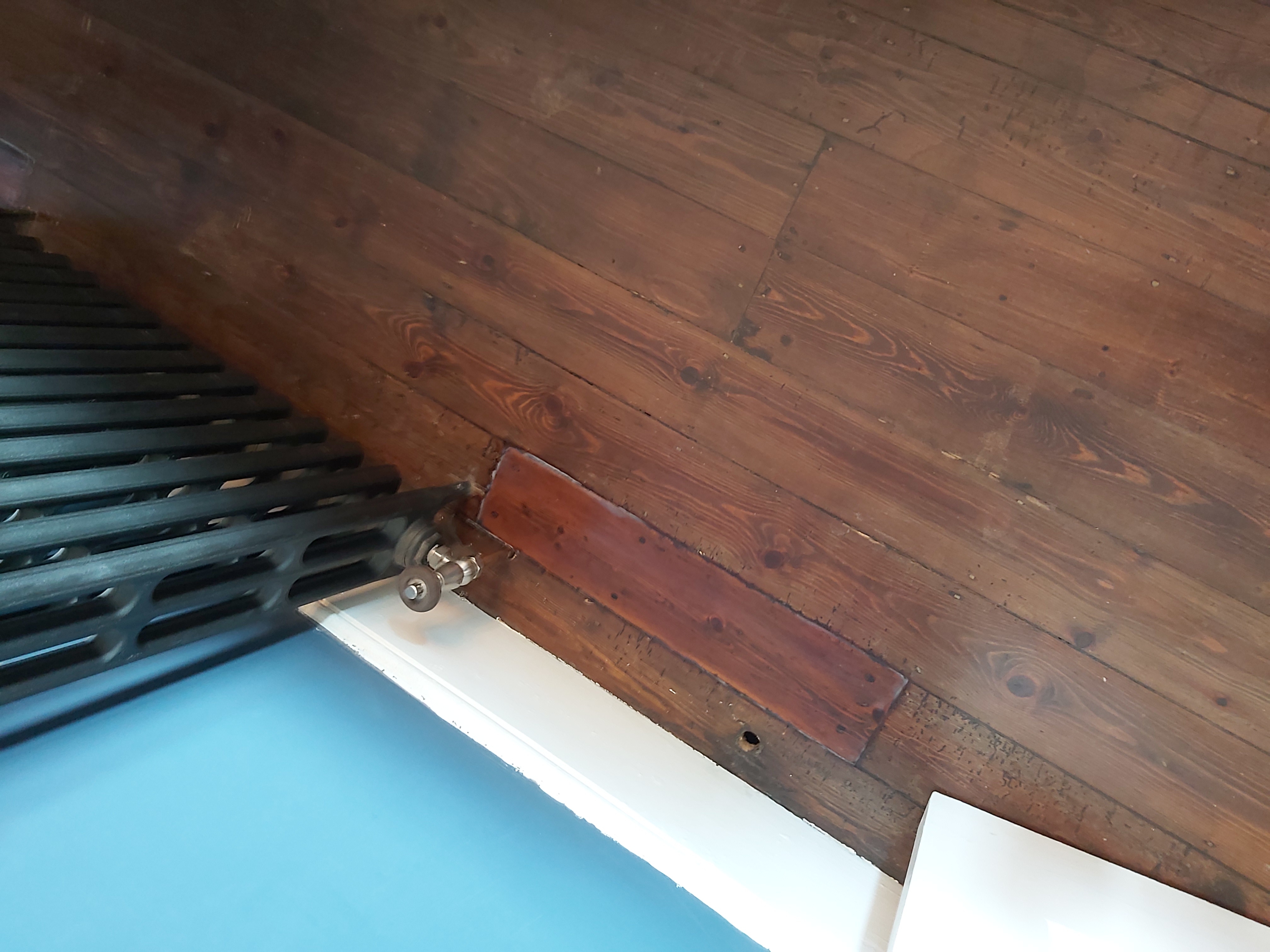 Floorboards floor after sanding work in N8