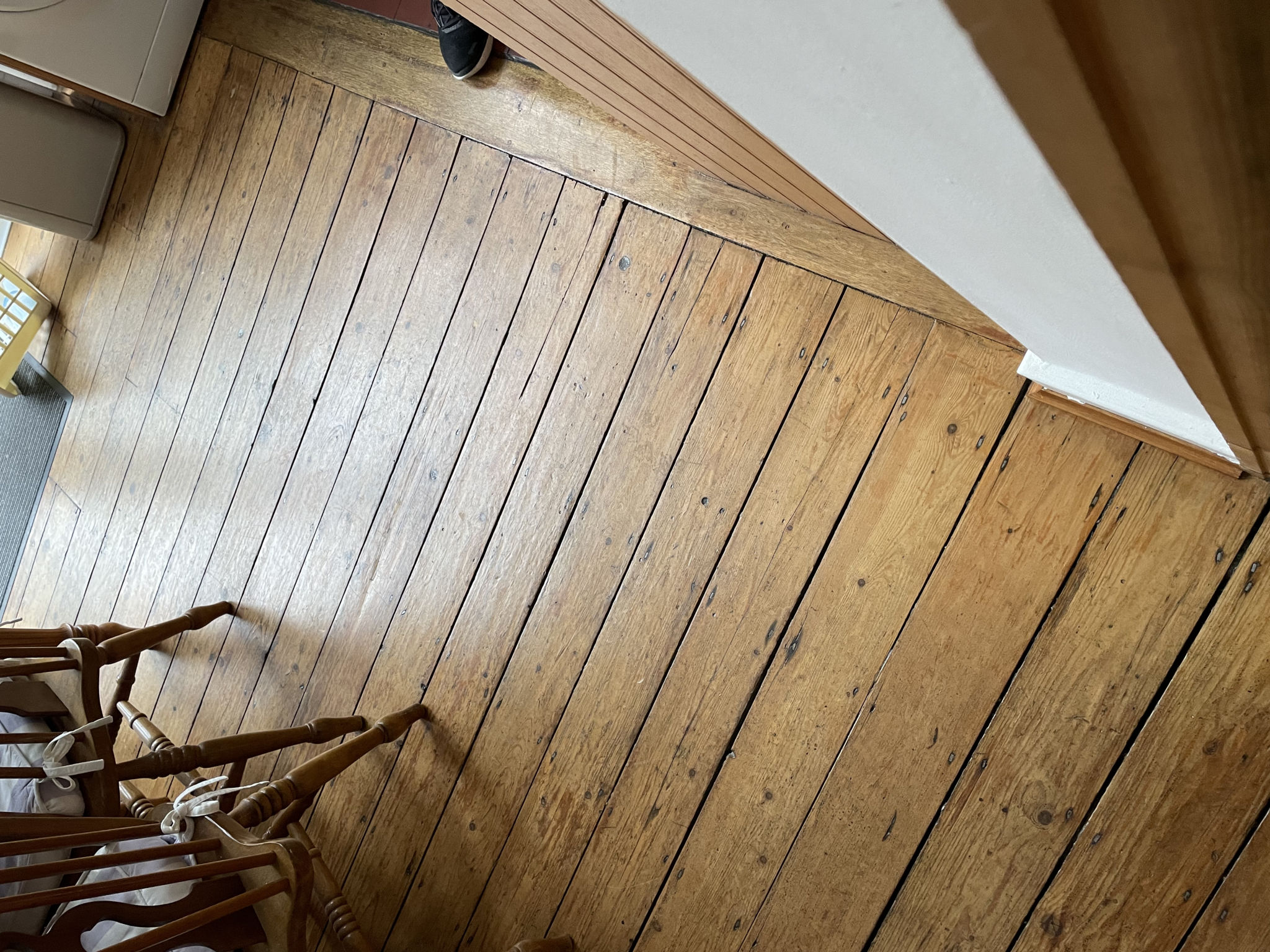 Floor condition before work at NW10