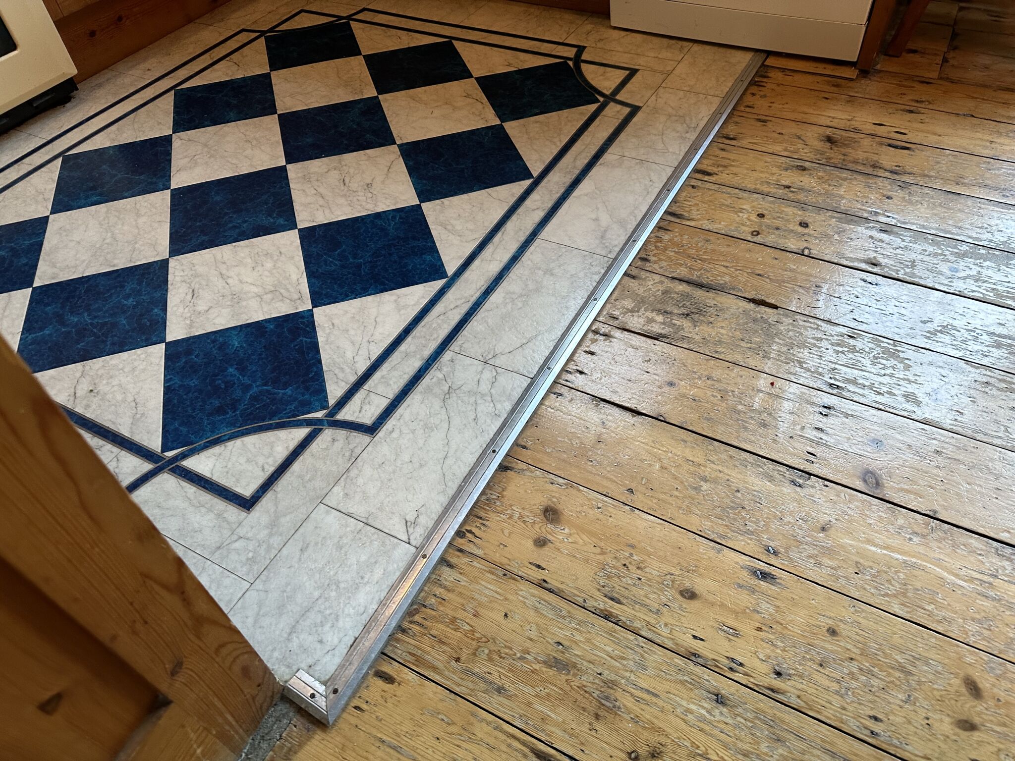 Floor condition before work at NW10