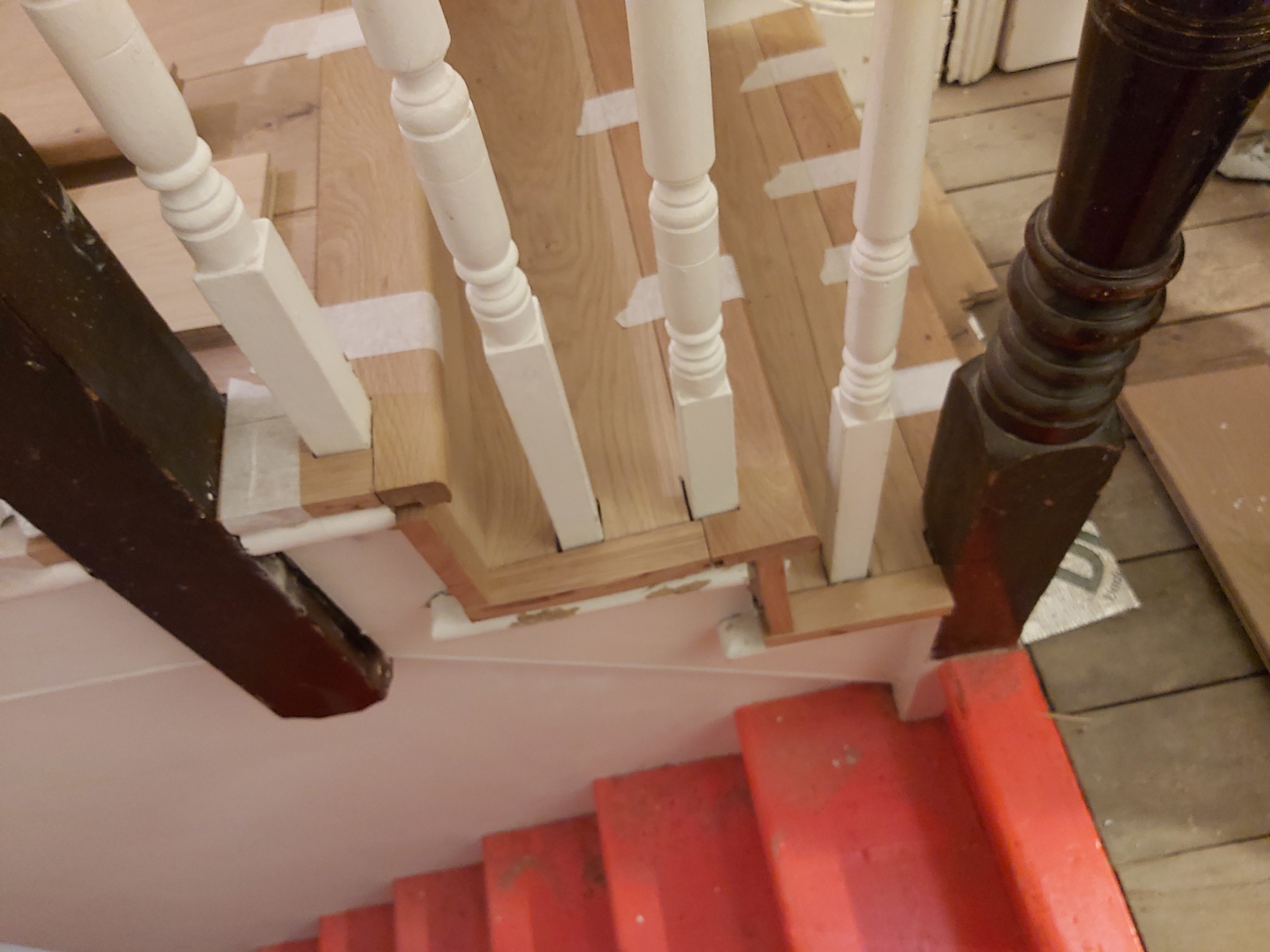 Engineered Wood floor after fitting work in NW10