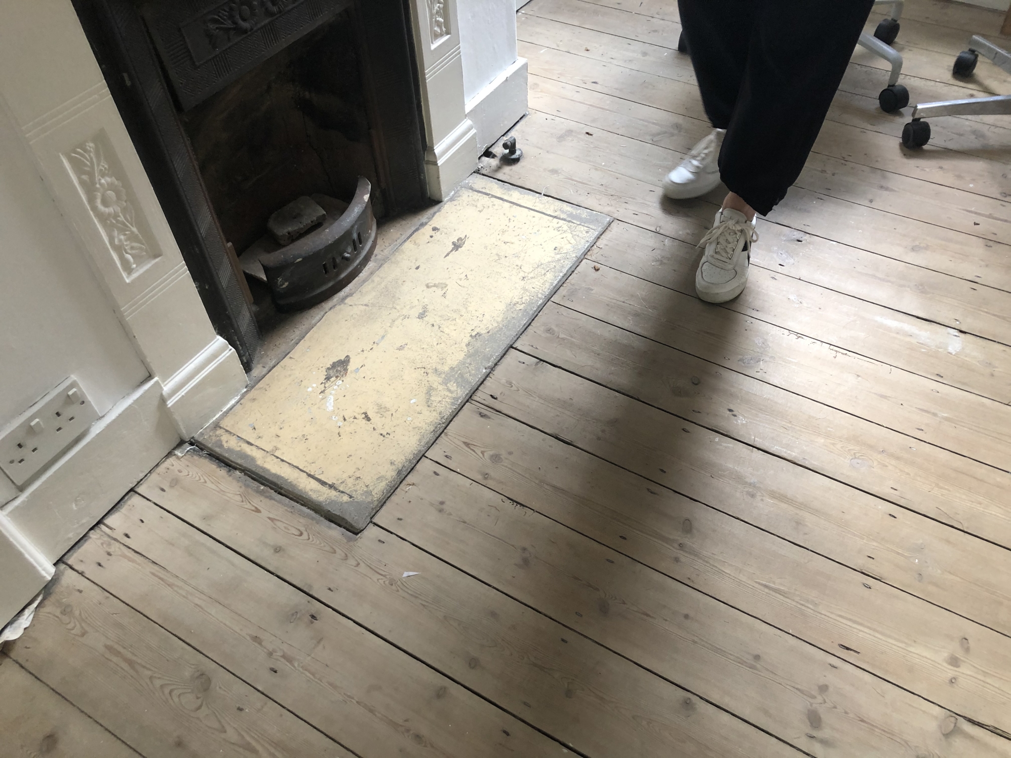 Floor condition before work at NW10