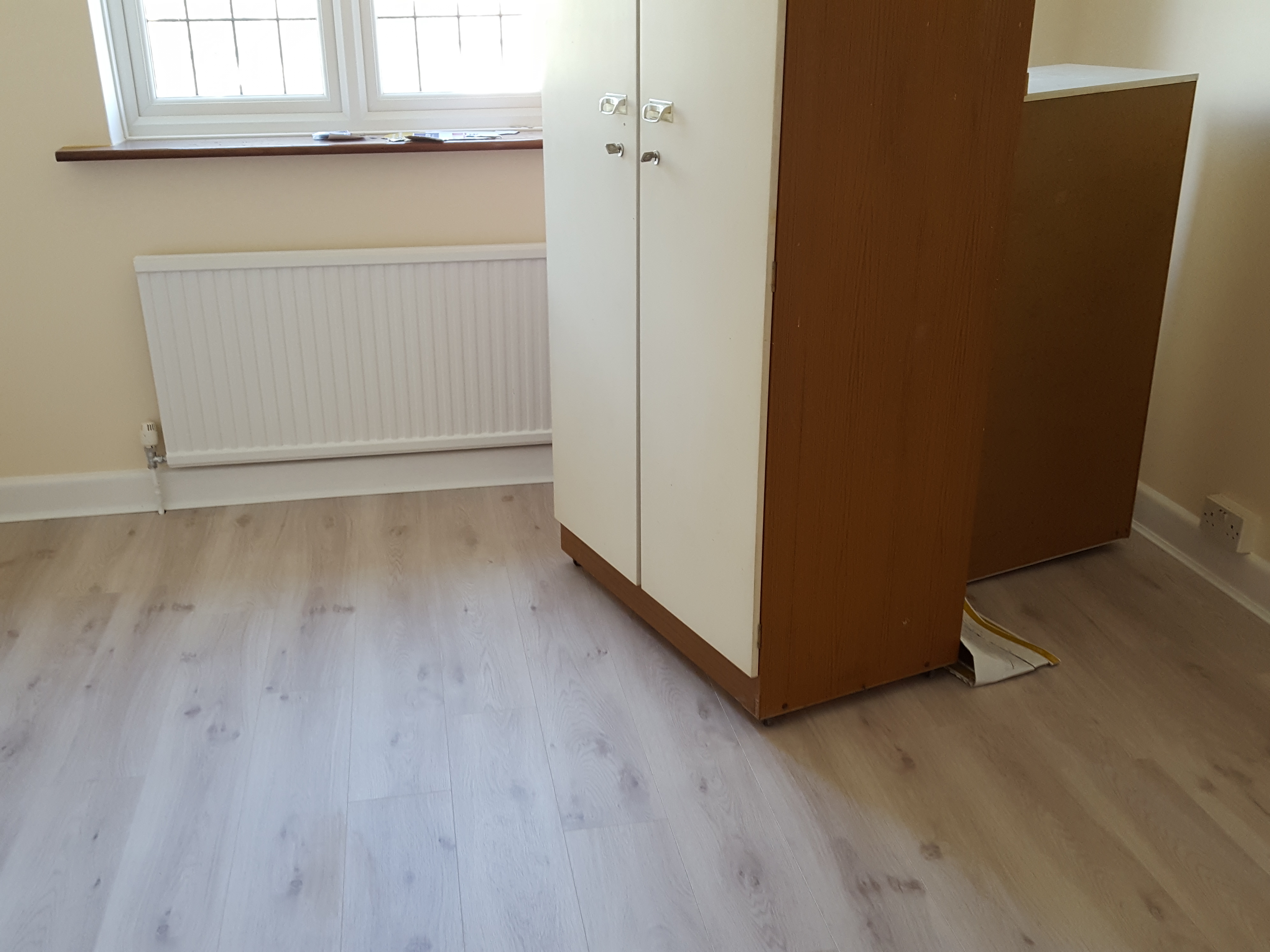 Vinyl floor after fitting work in NW10