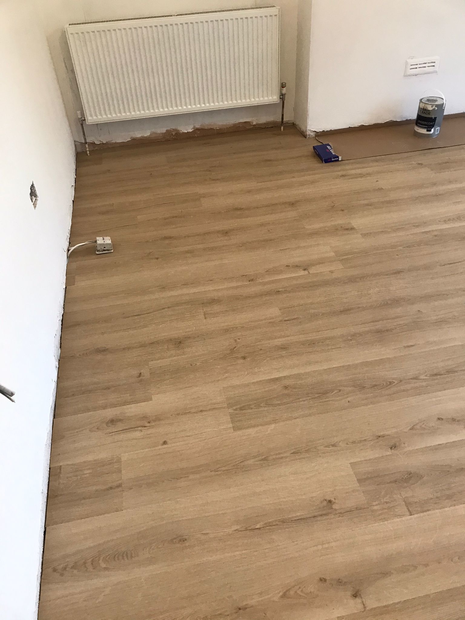 Vinyl floor after fitting work in NW11