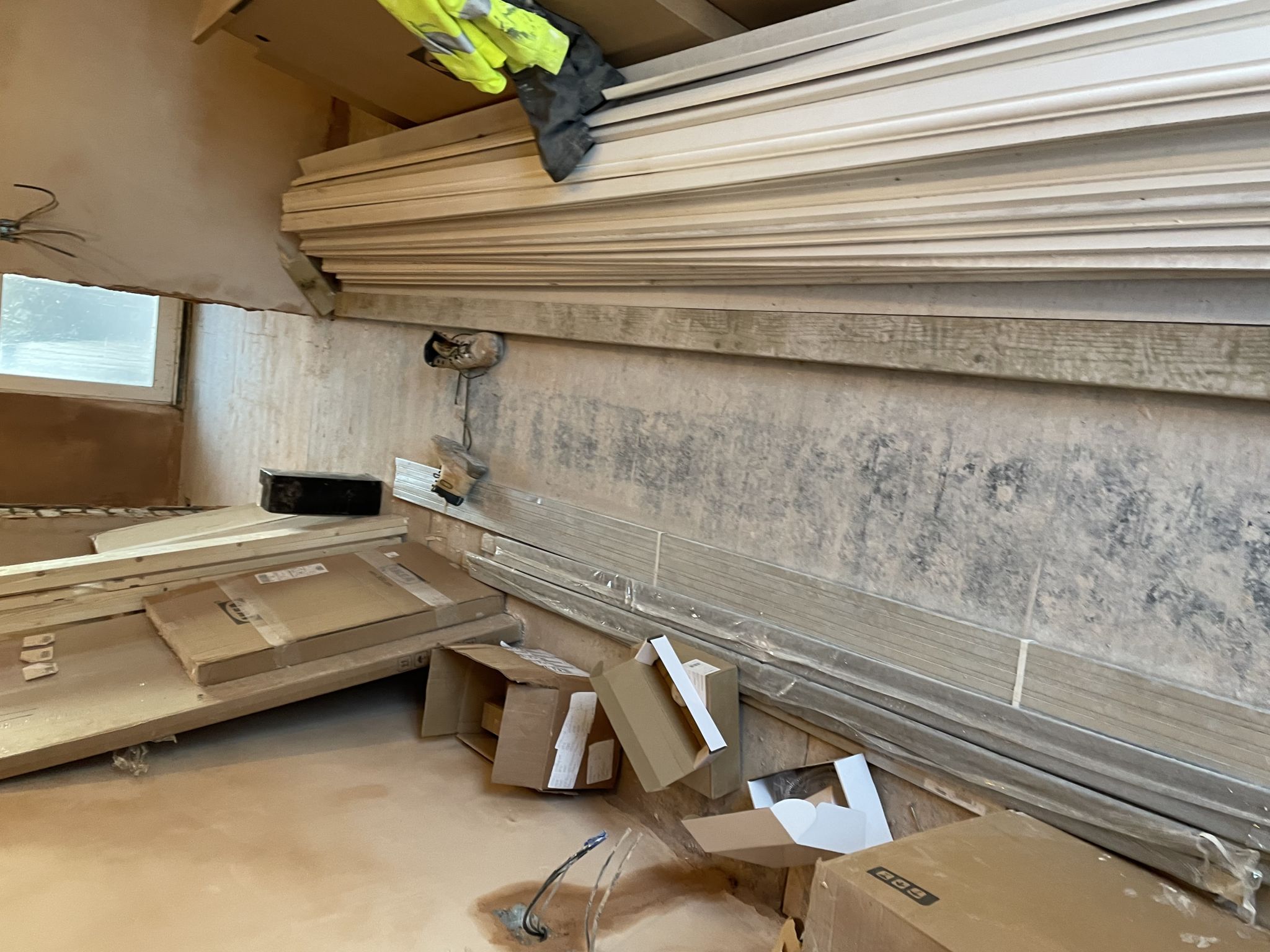 Floor condition before work at NW11