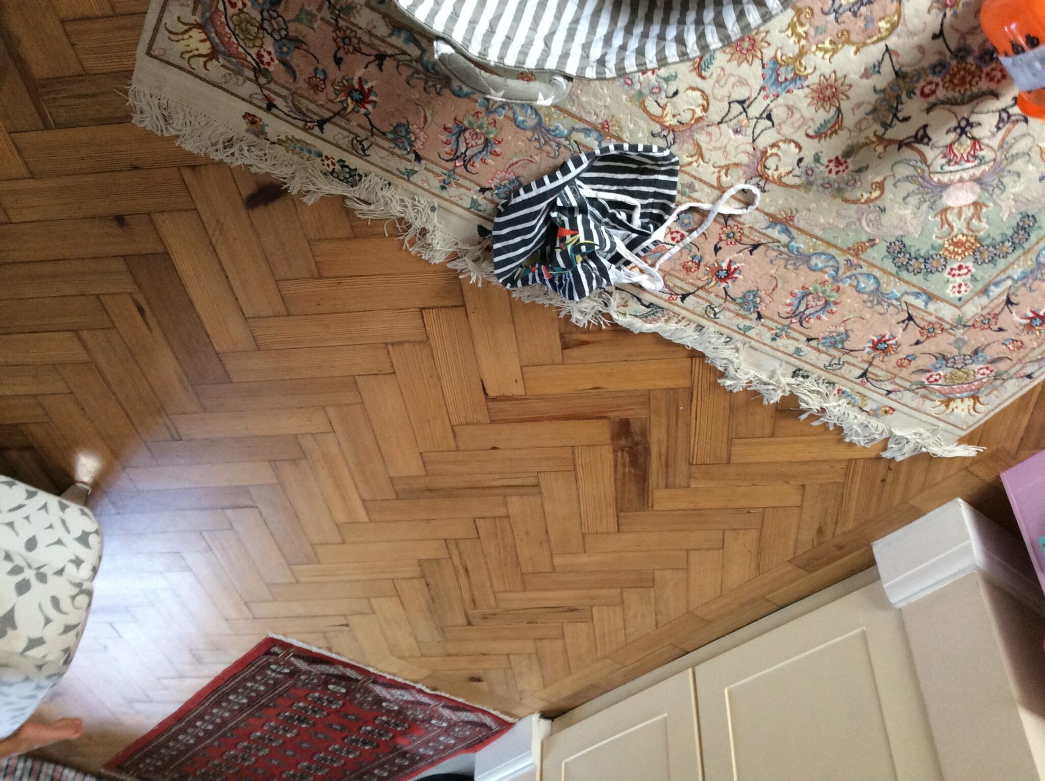 Floor condition before work at NW11