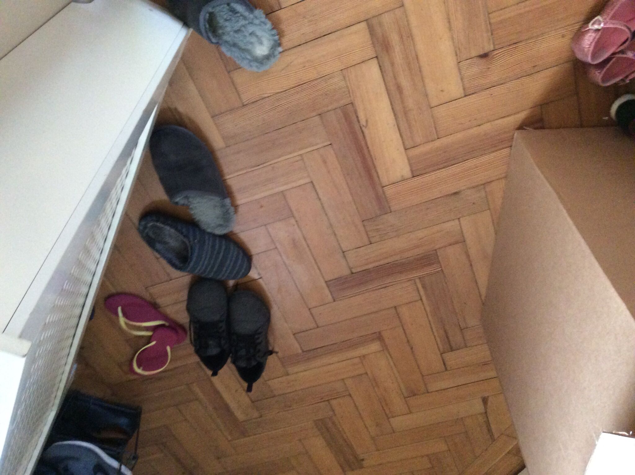 Floor condition before work at NW11