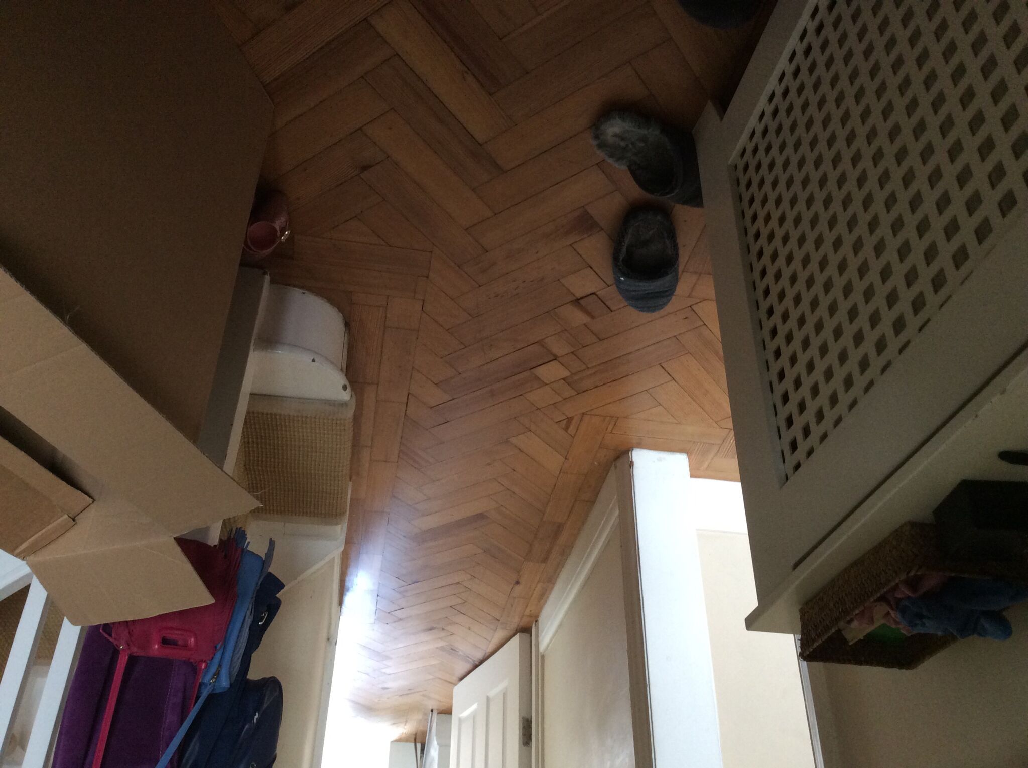 Floor condition before work at NW11