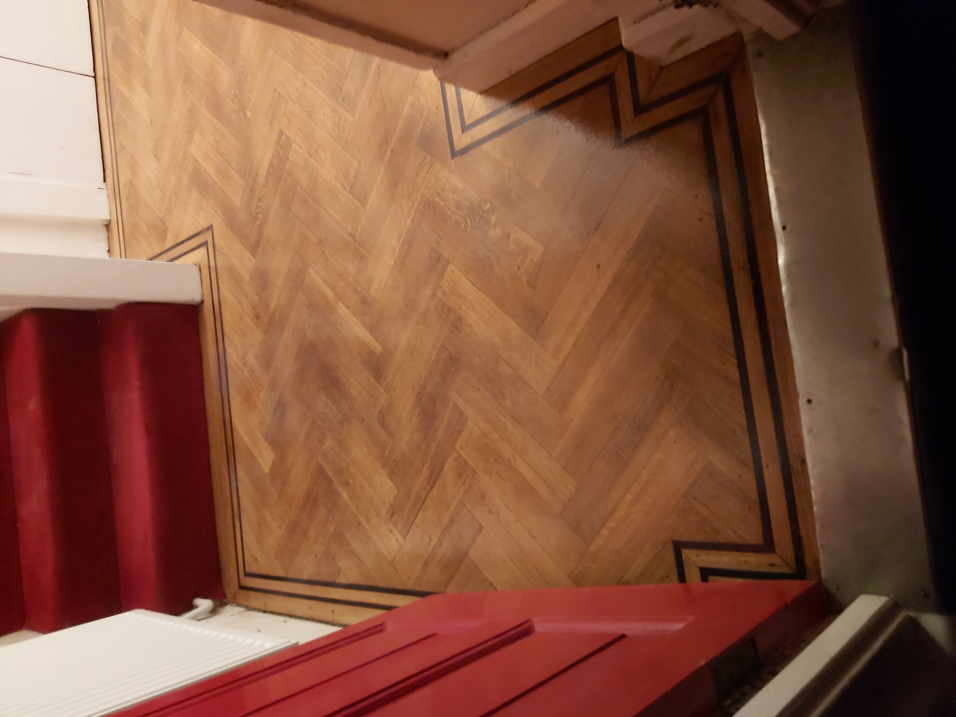 Hardwood floor after sanding work in NW11