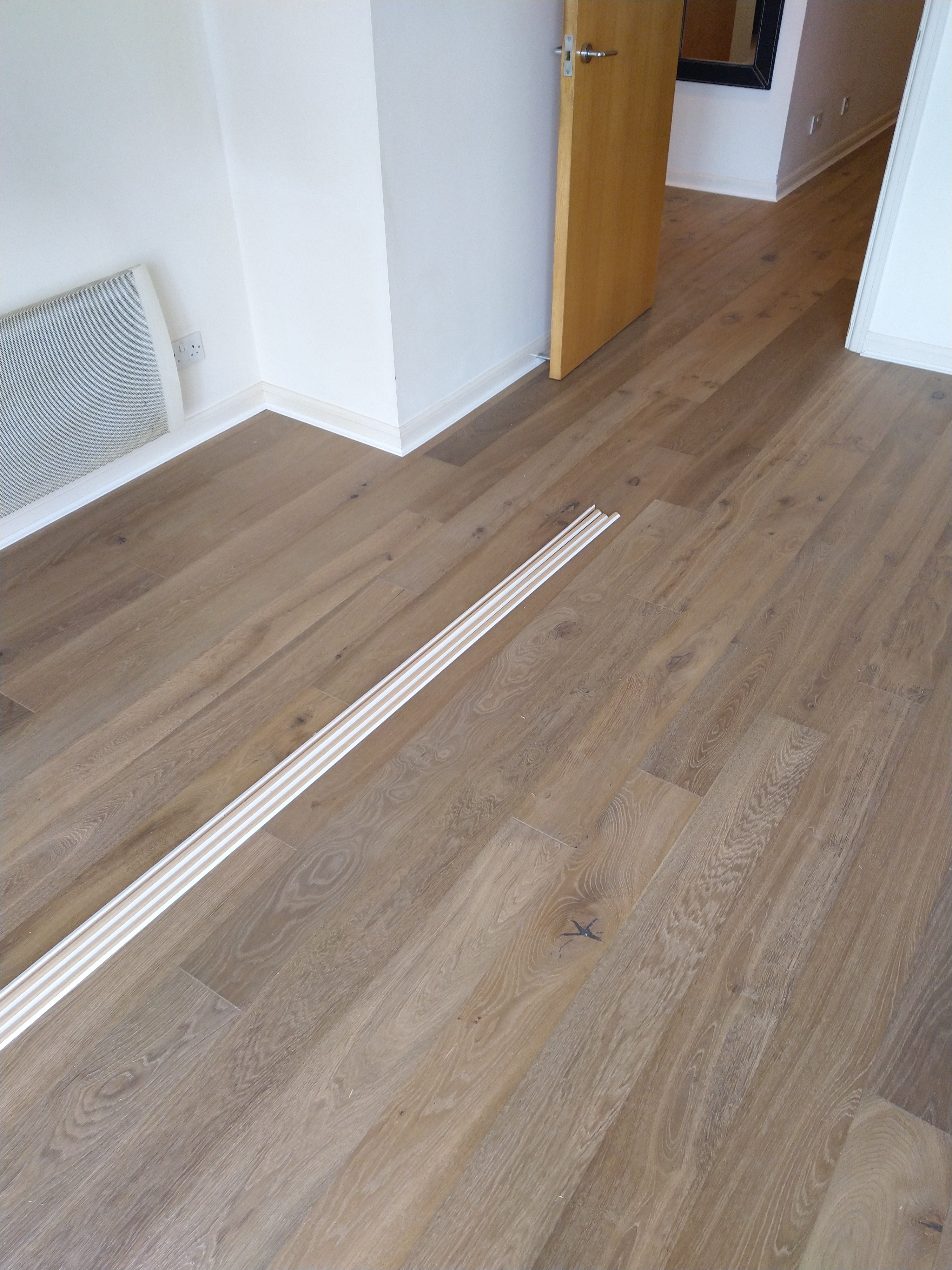 Engineered Wood floor after fitting work in NW1