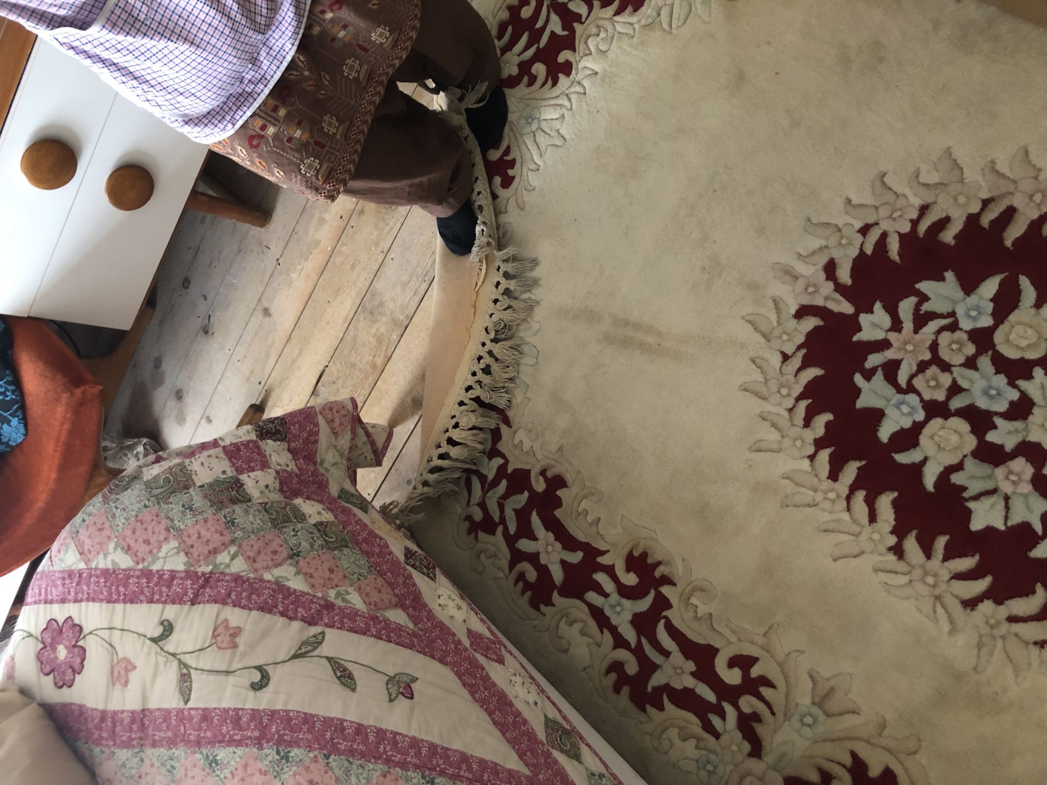 Floor condition before work at NW2