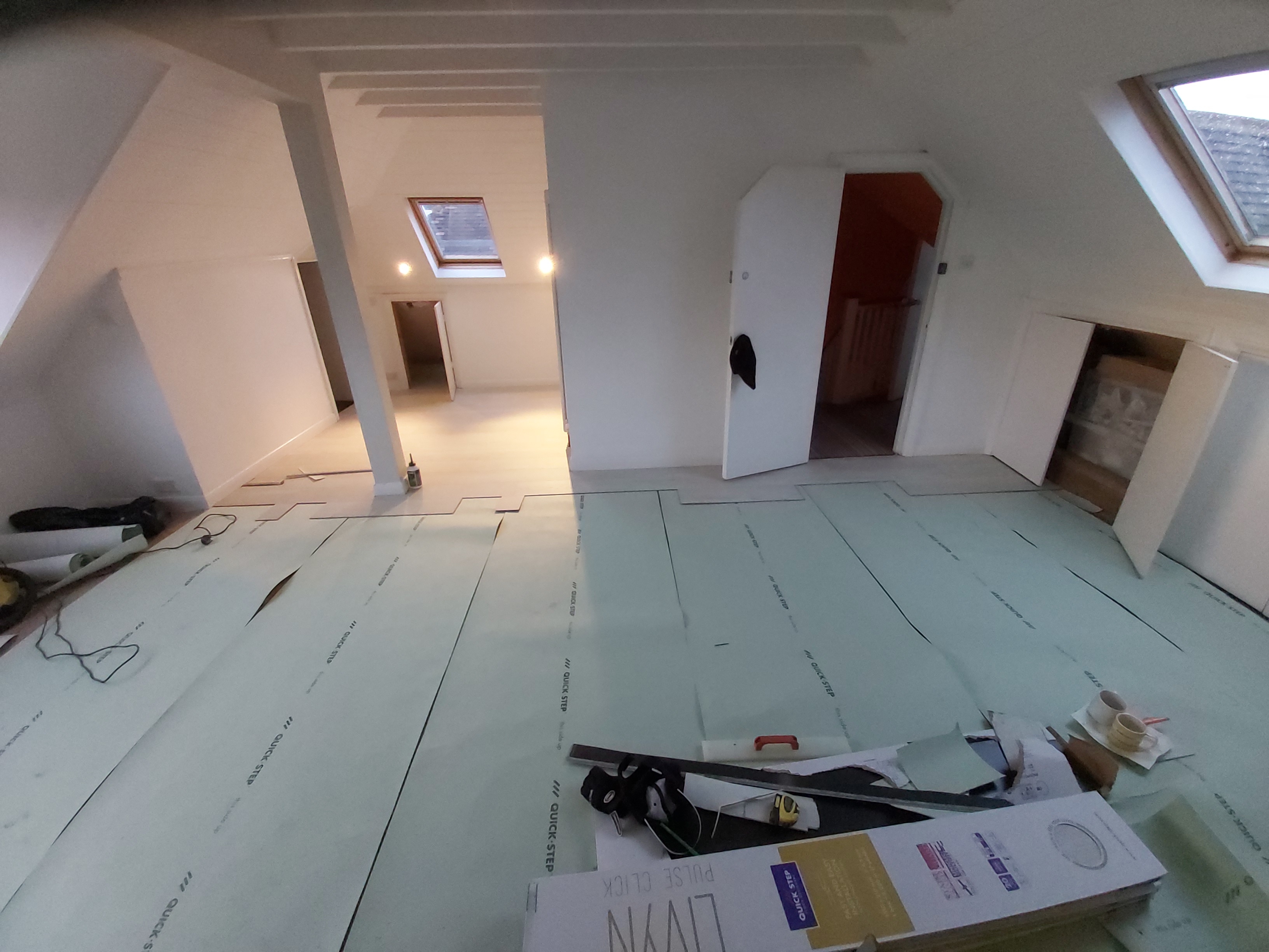 Vinyl floor after fitting work in NW2