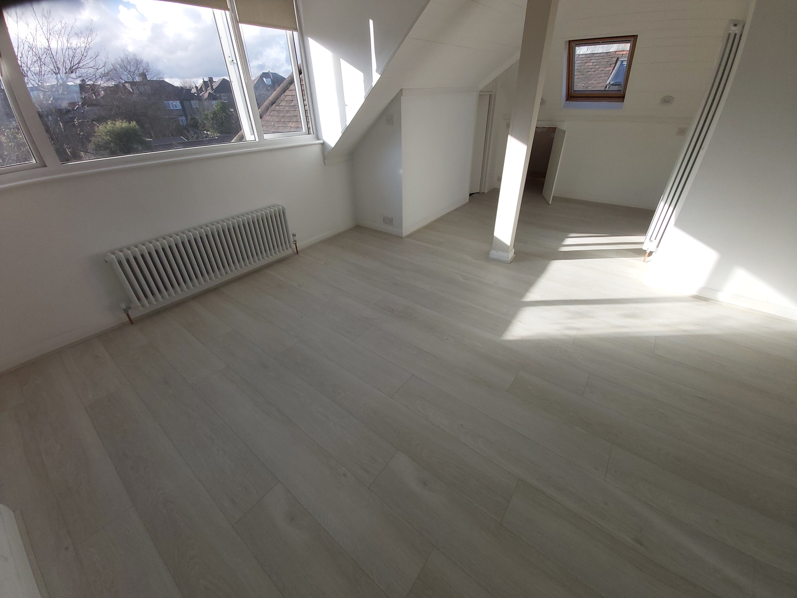 Vinyl floor after fitting work in NW2