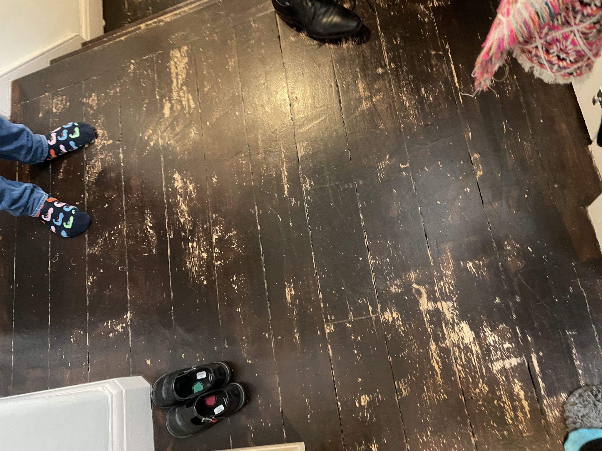 Floor condition before work at NW2