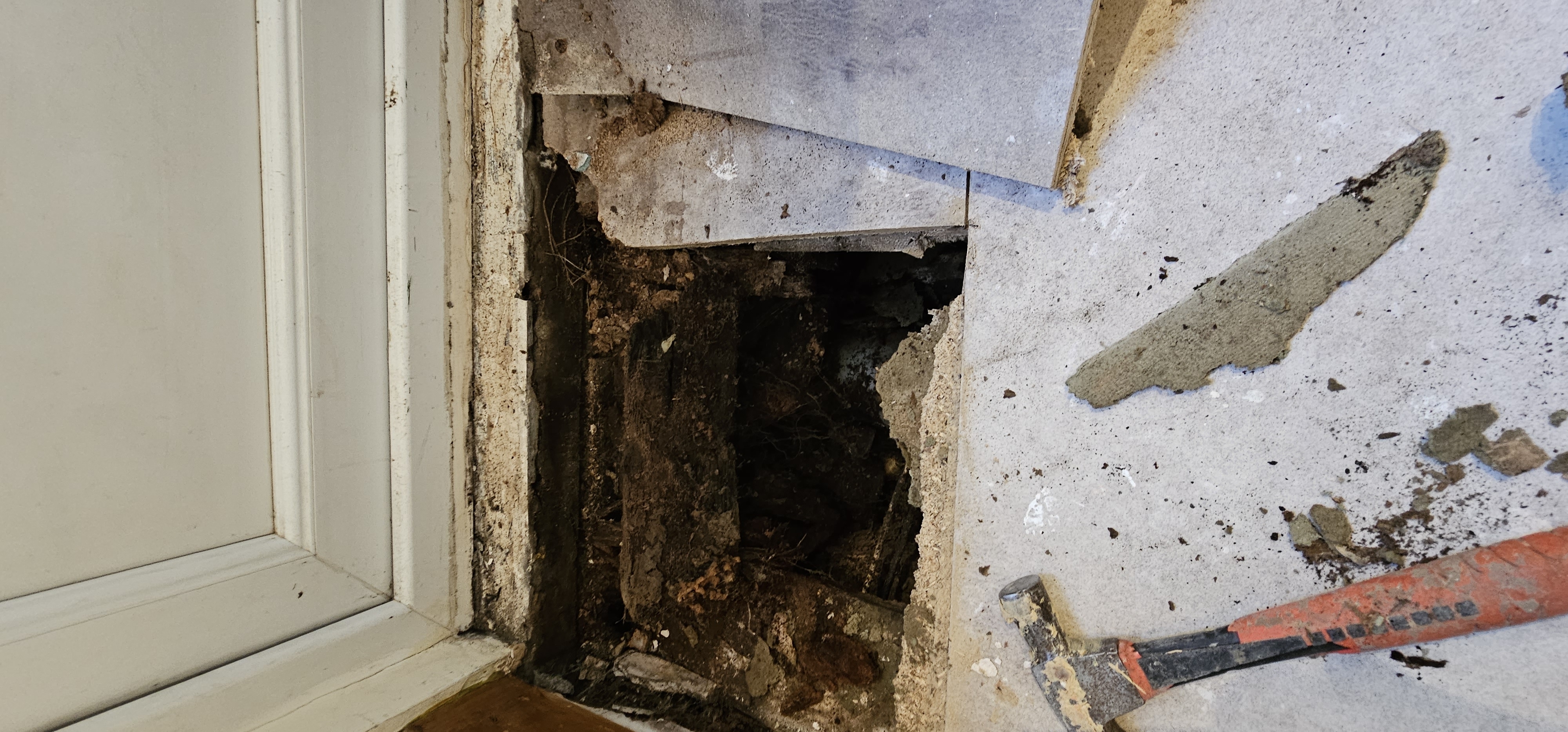 Engineered Wood floor after fitting work in NW2
