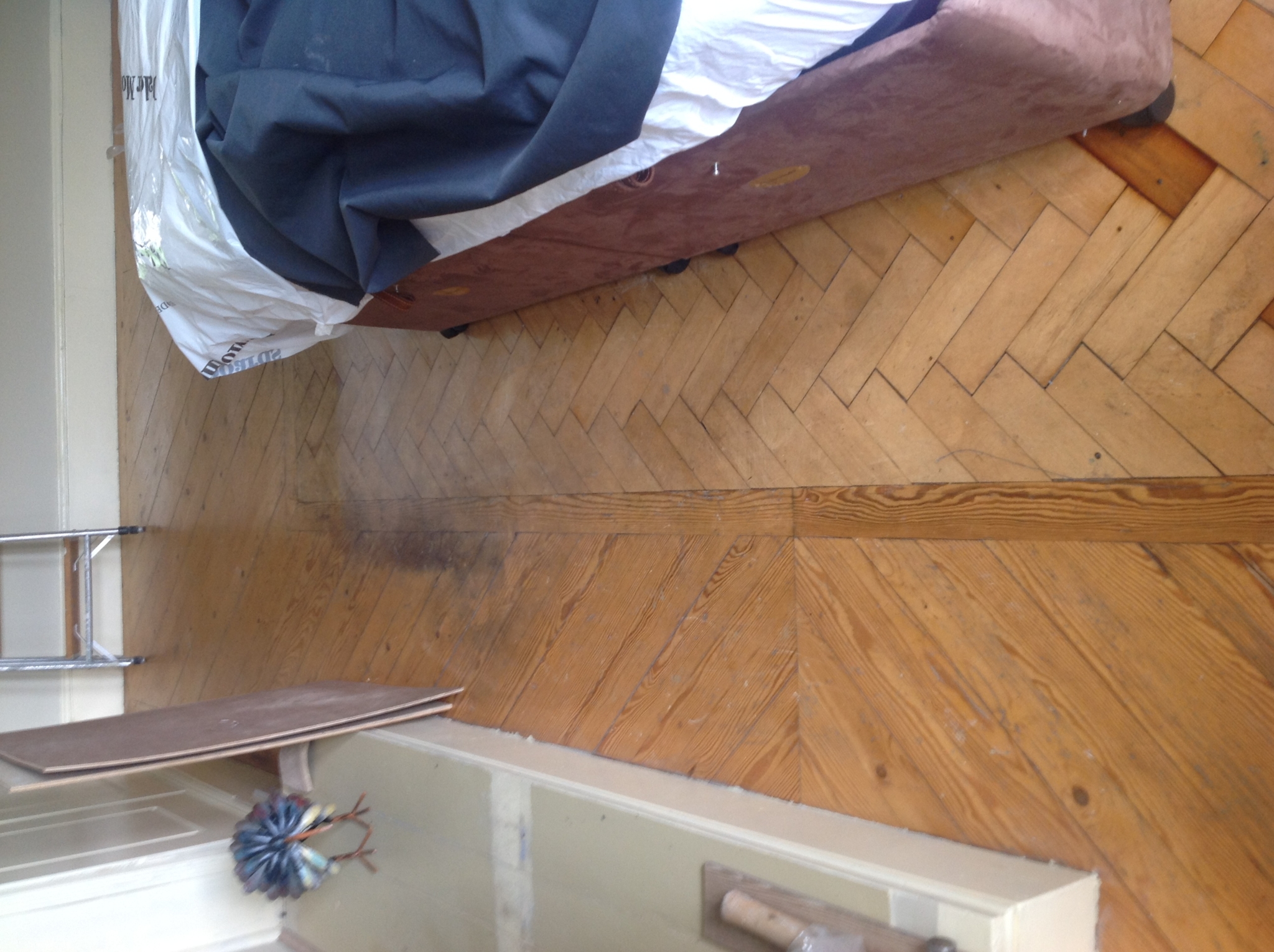 Floor condition before work at NW2