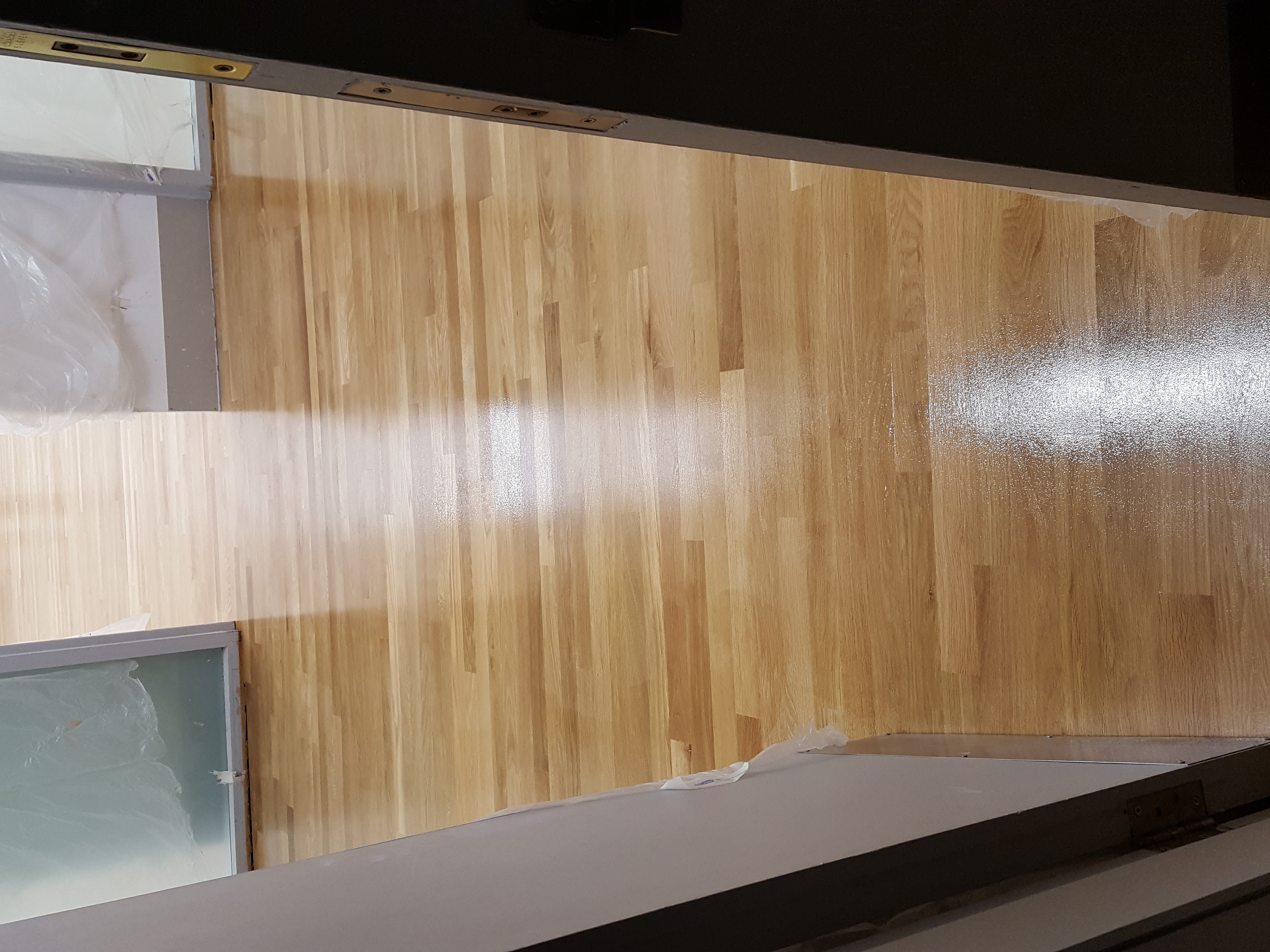 Hardwood floor after sanding work in NW2