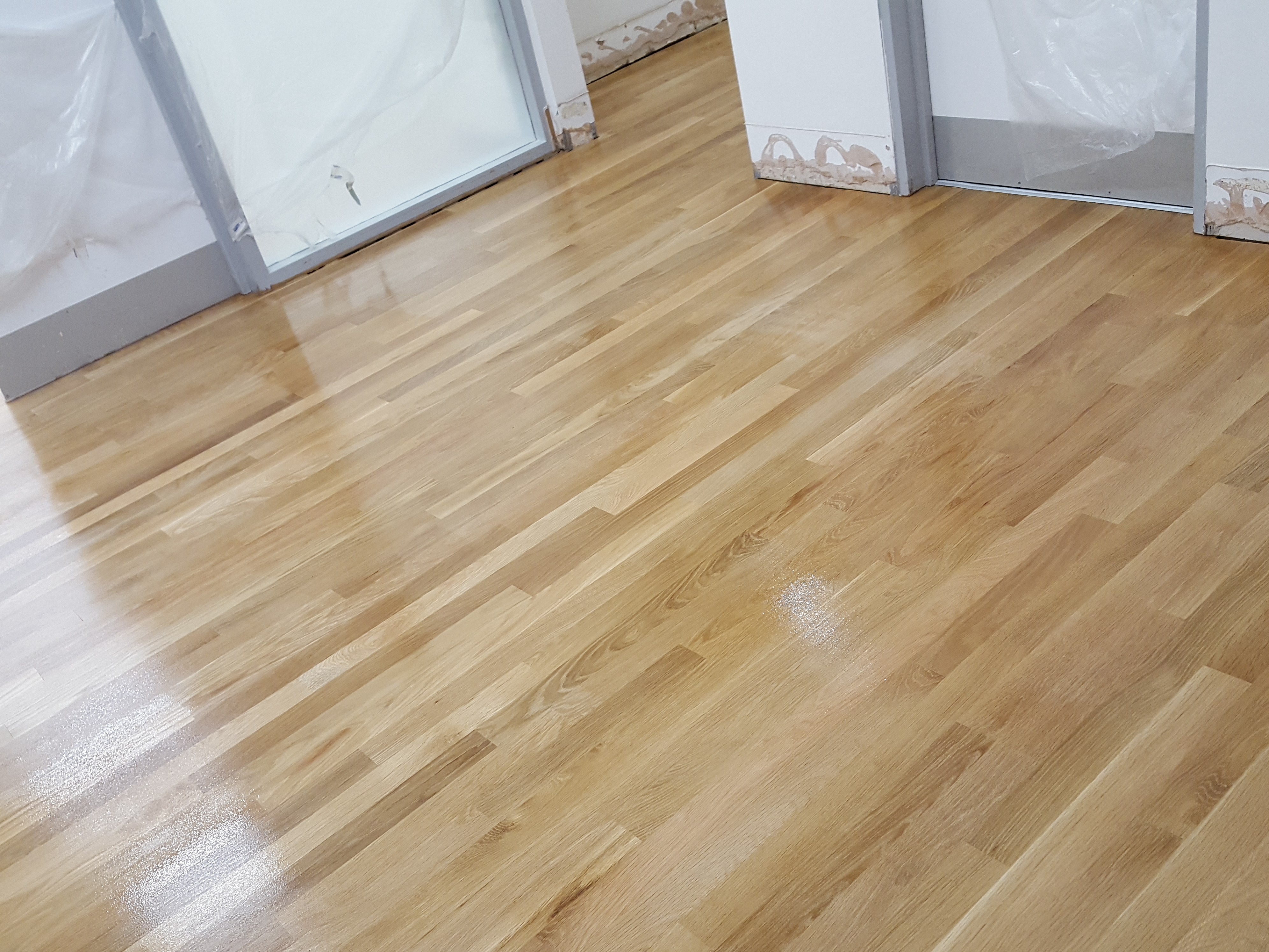 Hardwood floor after sanding work in NW2