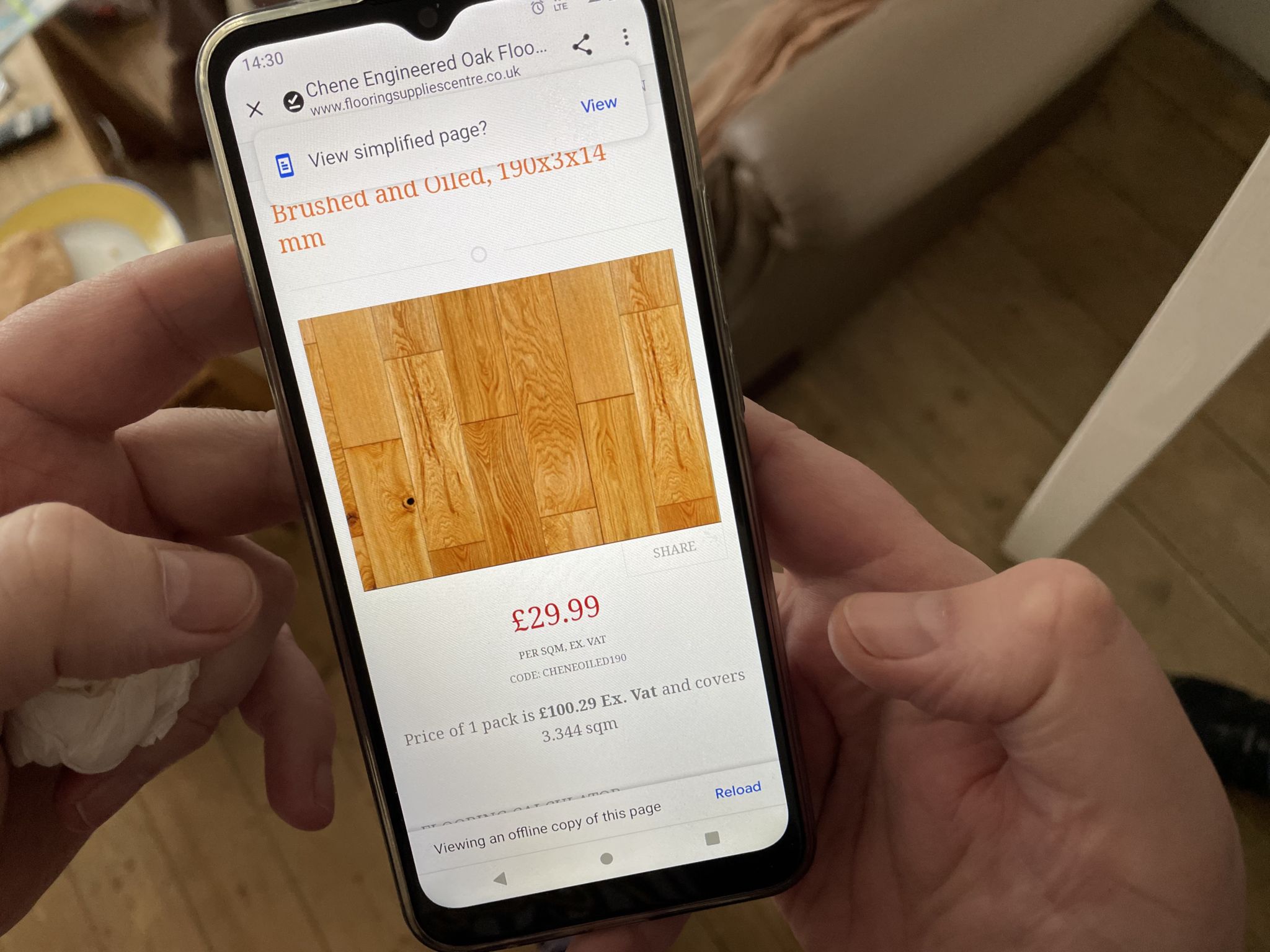 Floor condition before work at NW2