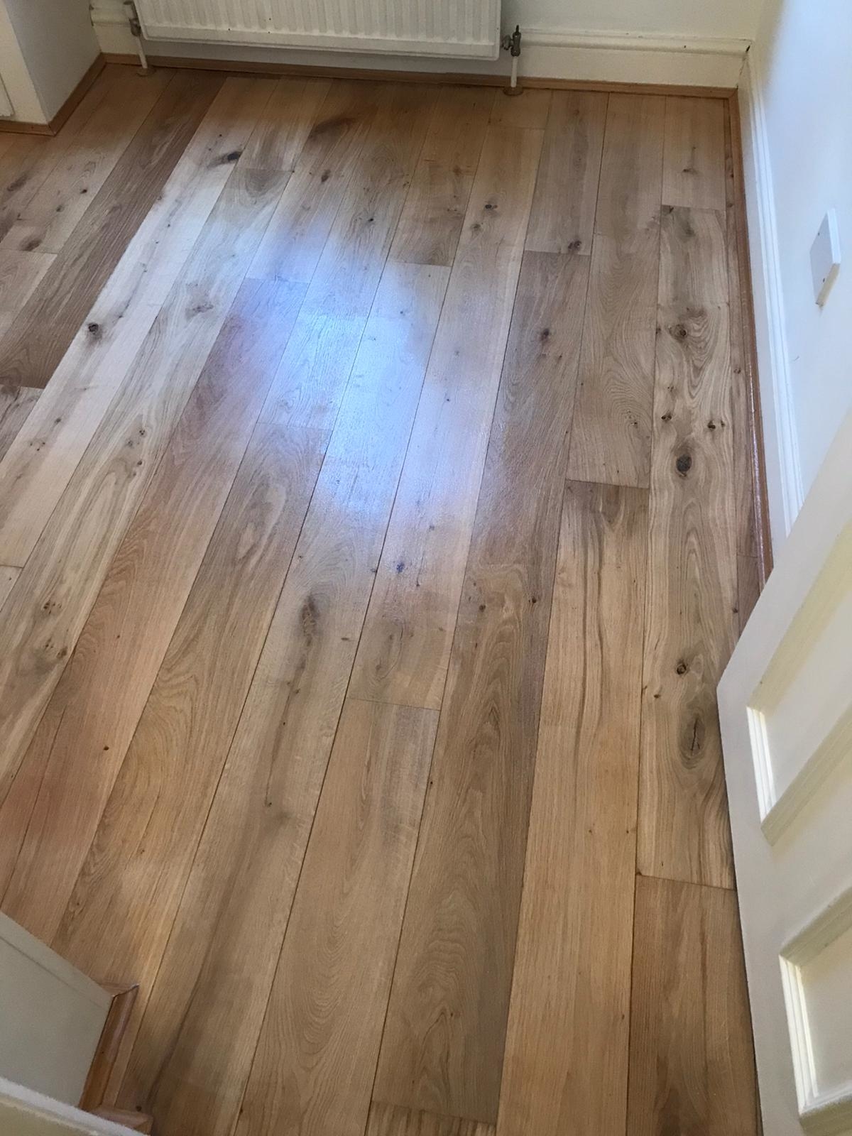 Engineered Wood floor after sanding work in NW3
