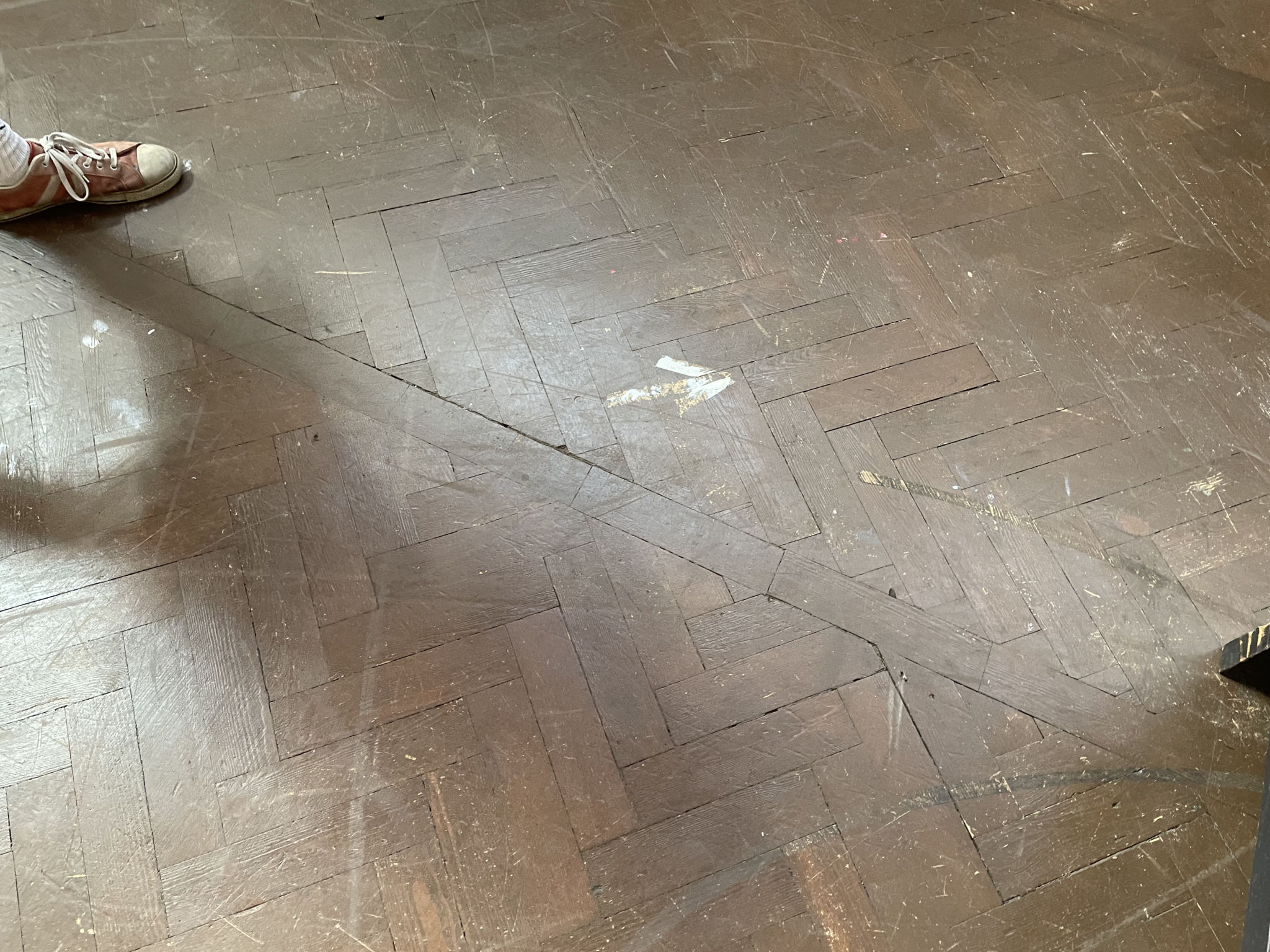 Floor condition before work at NW3